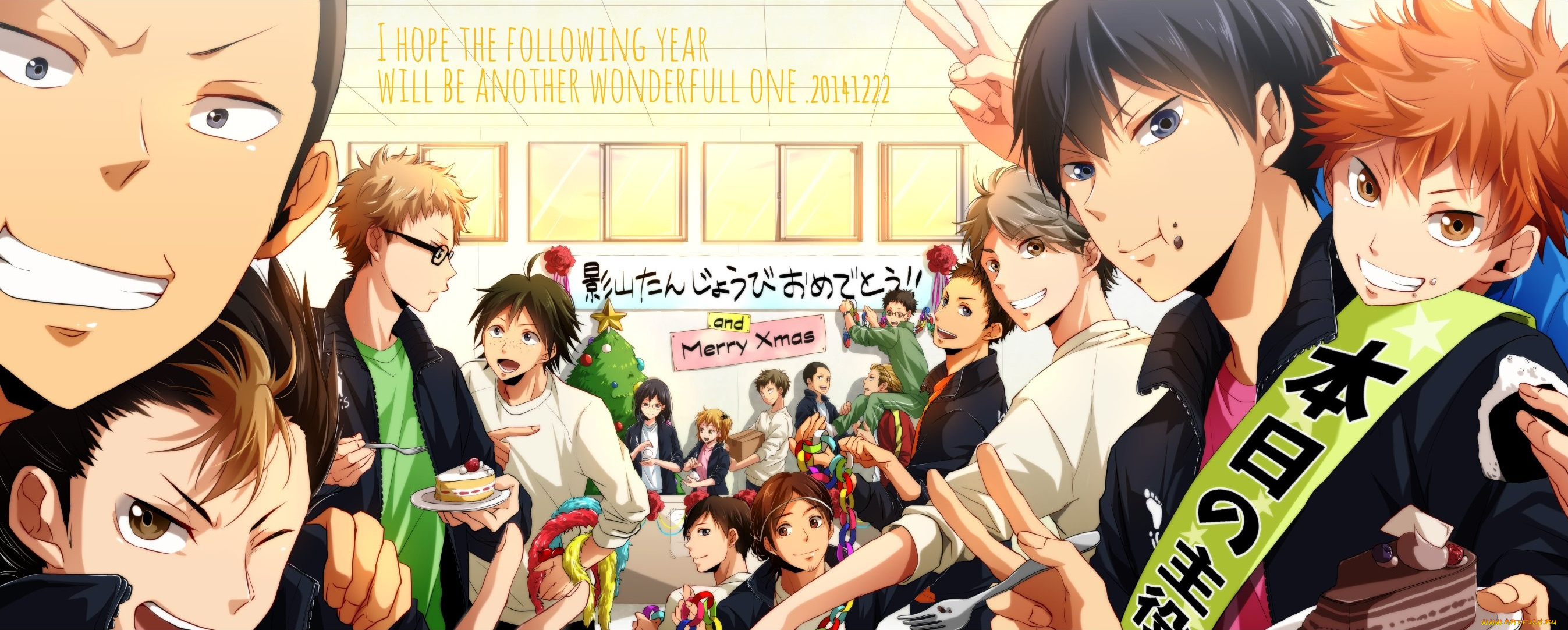 аниме, haikyuu, арт, волейбол, команда, парени