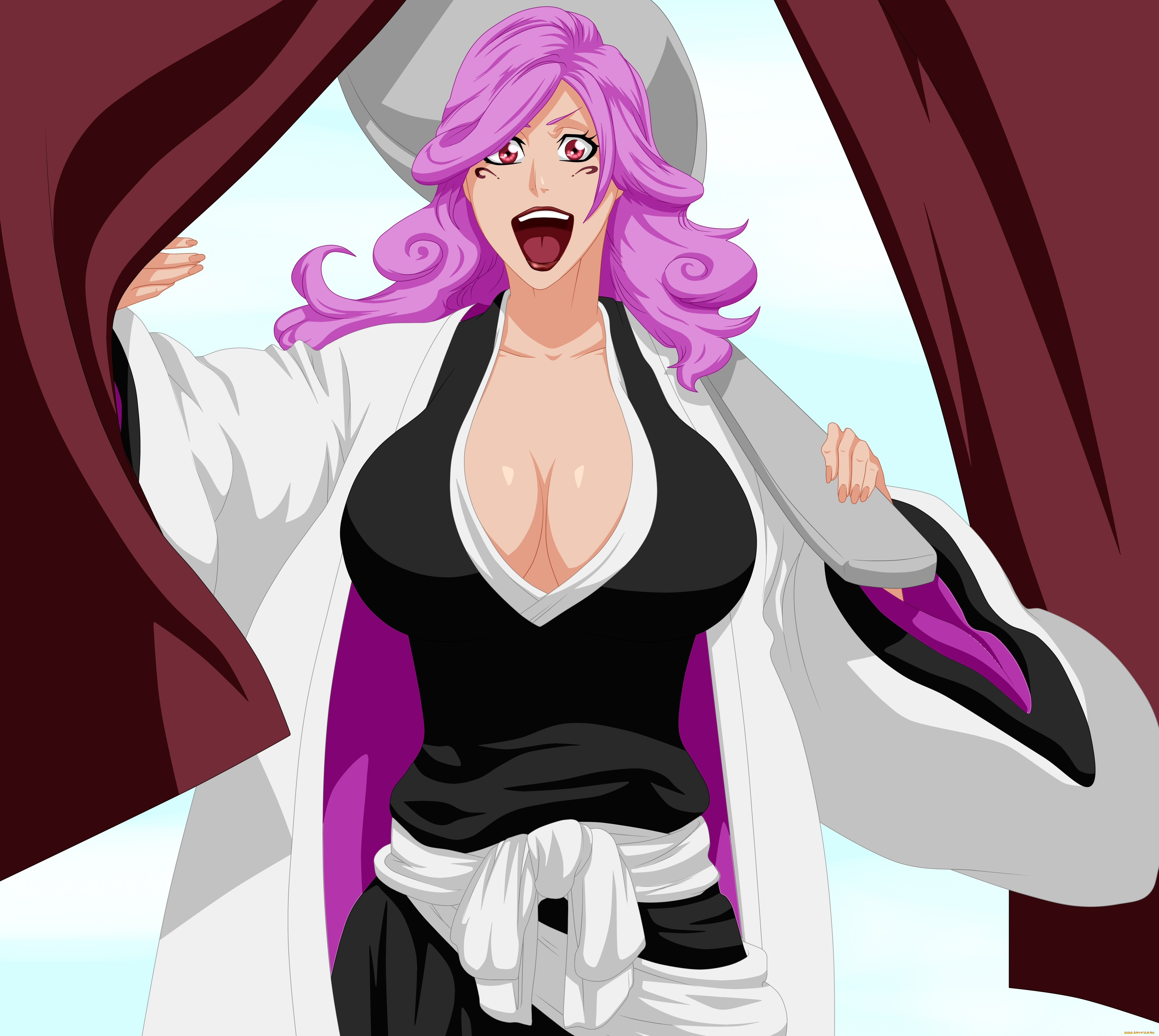 аниме, bleach, kirio, ikifune, фон, взгляд, девушка