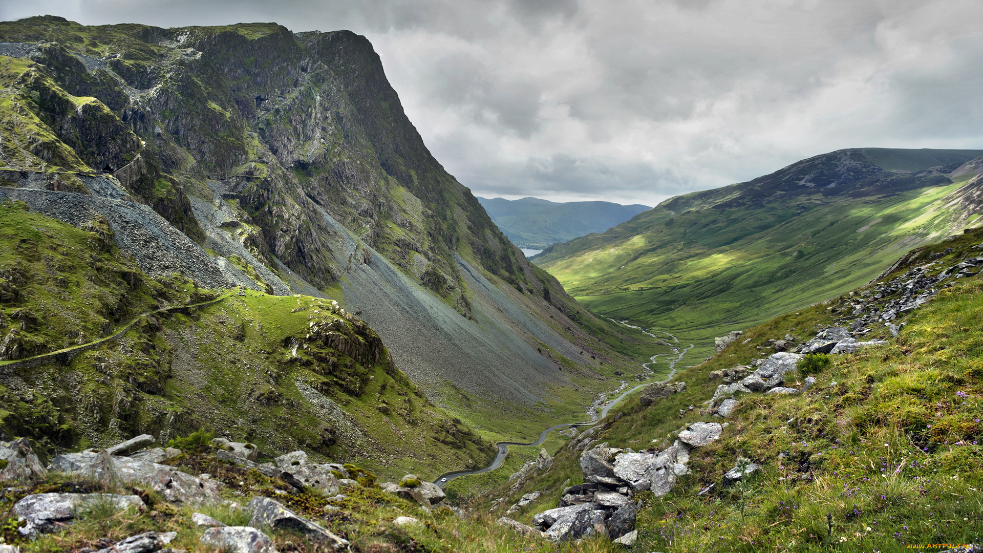 природа, горы, дорога