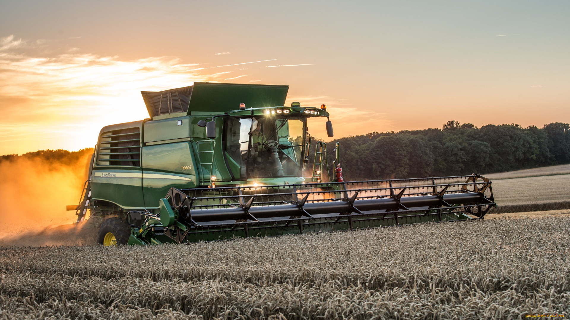 техника, комбайны, john, deere
