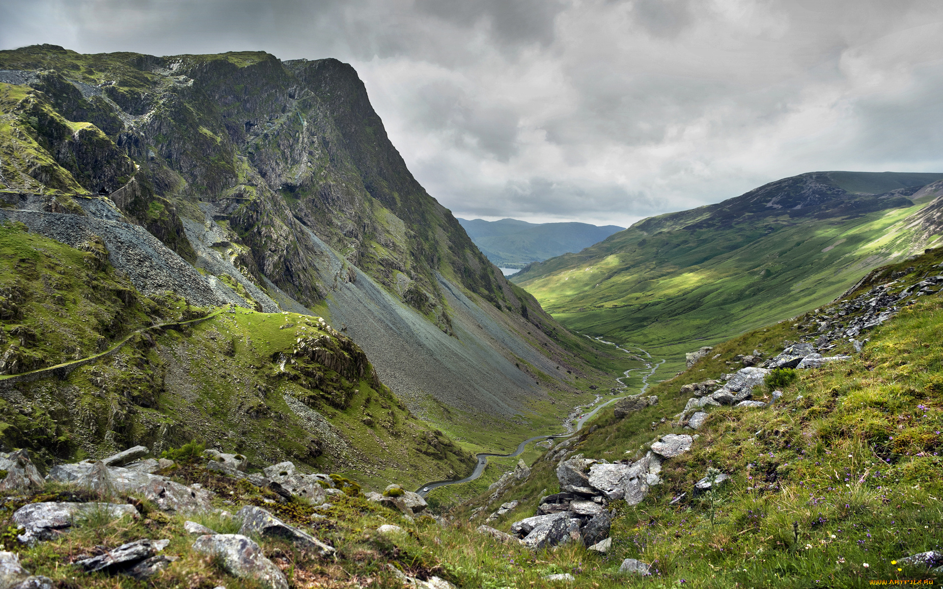 природа, горы, дорога