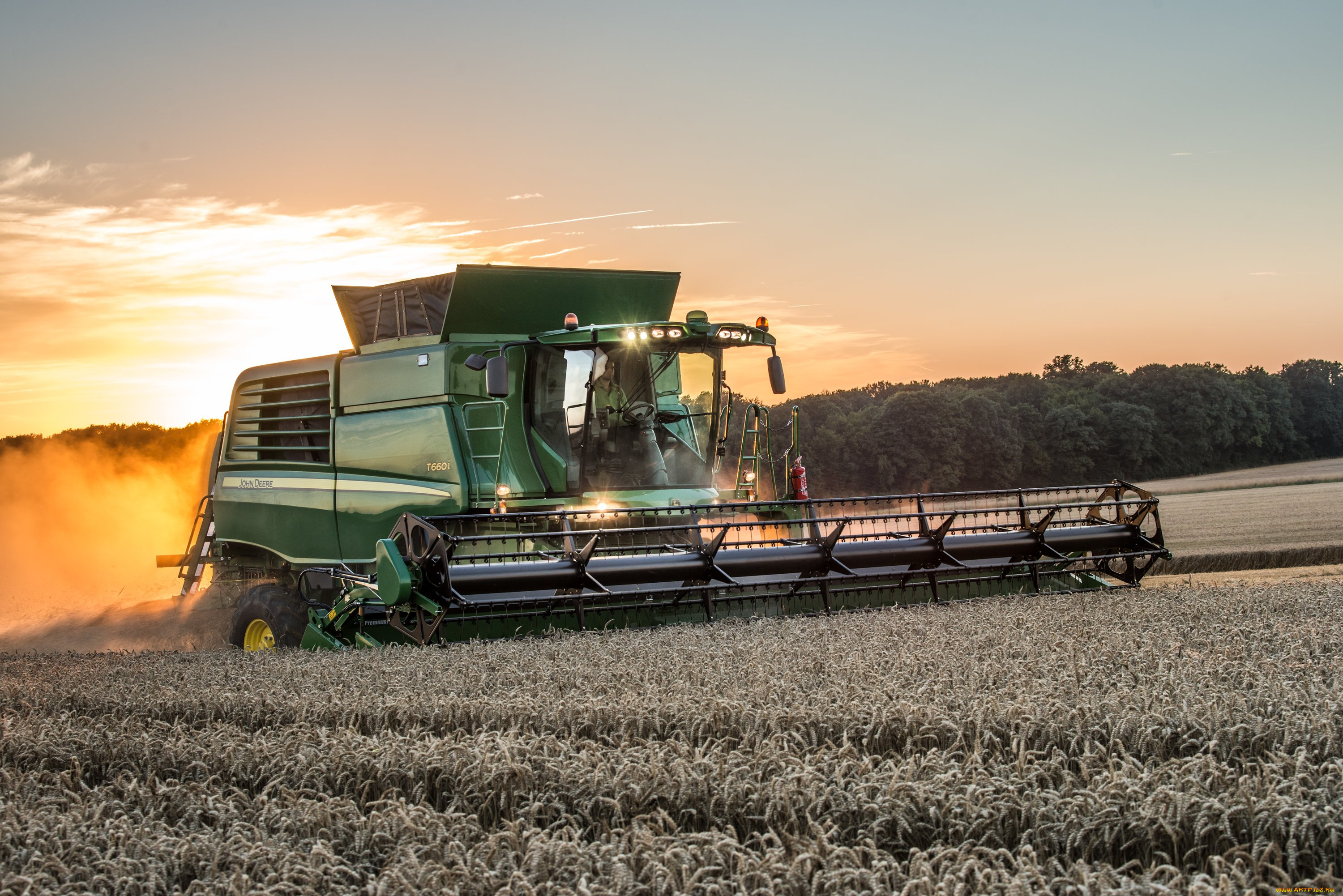 техника, комбайны, john, deere