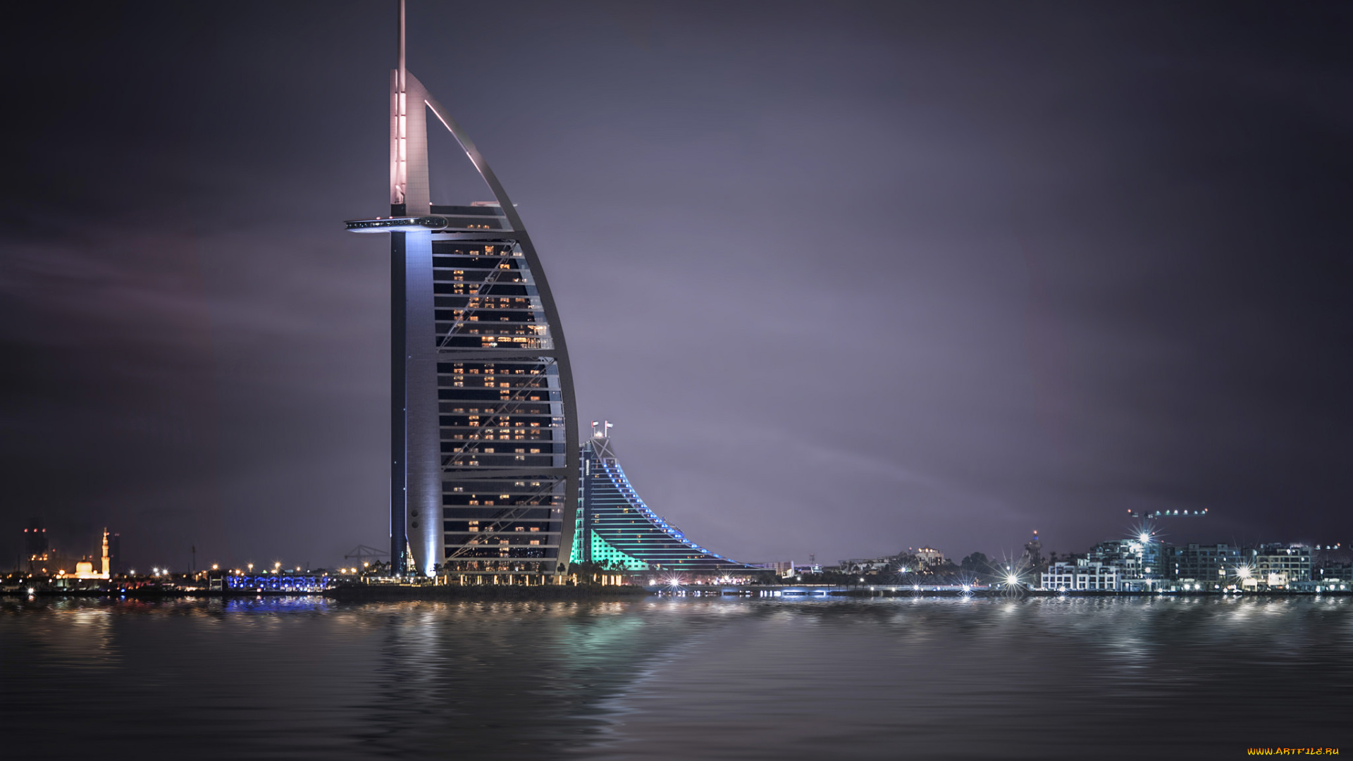 burj, al, arab, luxury, hotel, in, dubai, города, дубай, , оаэ, простор