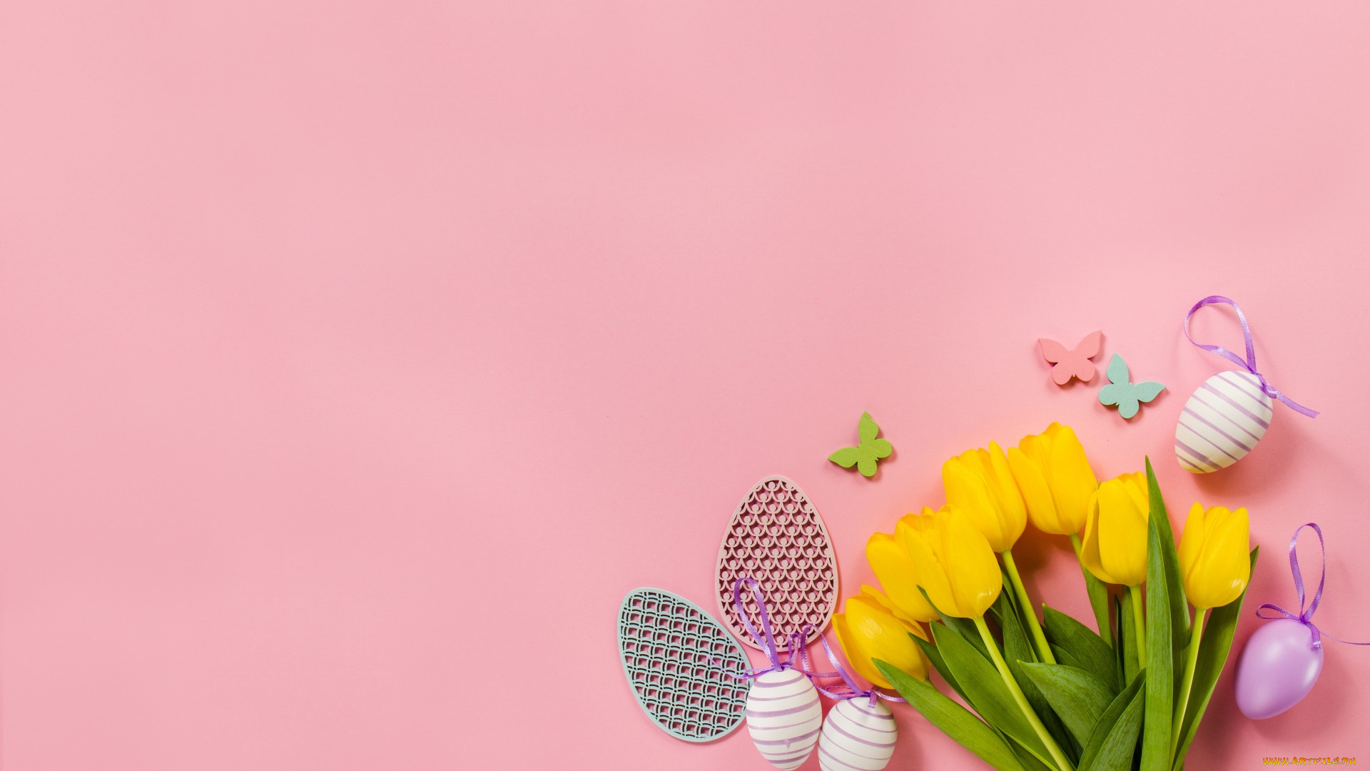 праздничные, пасха, декор, flowers, celebration, тюльпаны, pink, easter, holiday, flower