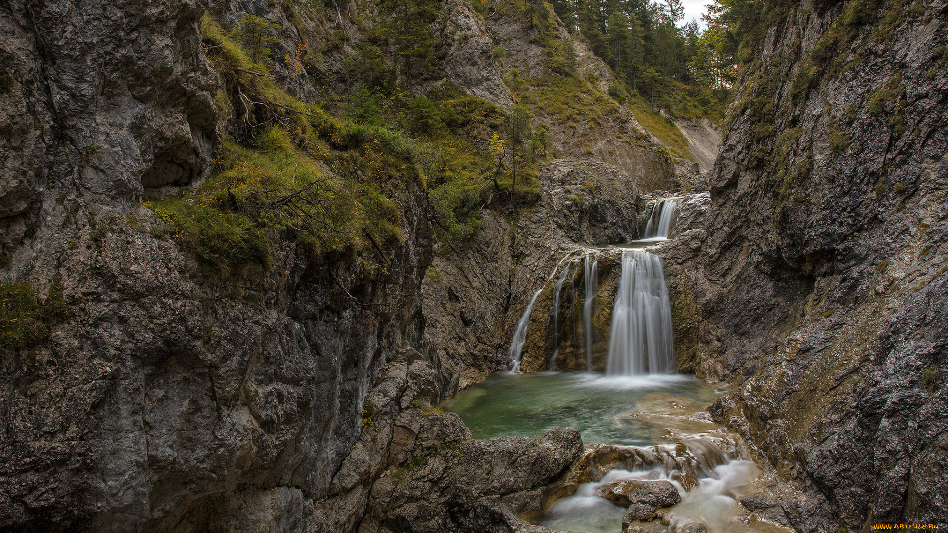 природа, водопады, простор