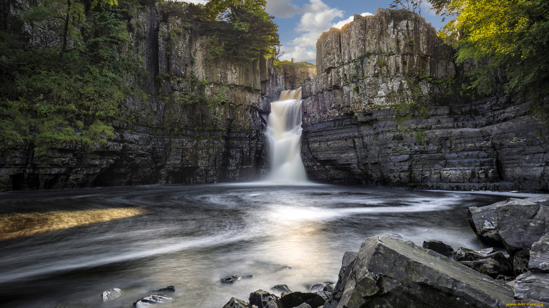 природа, водопады, простор