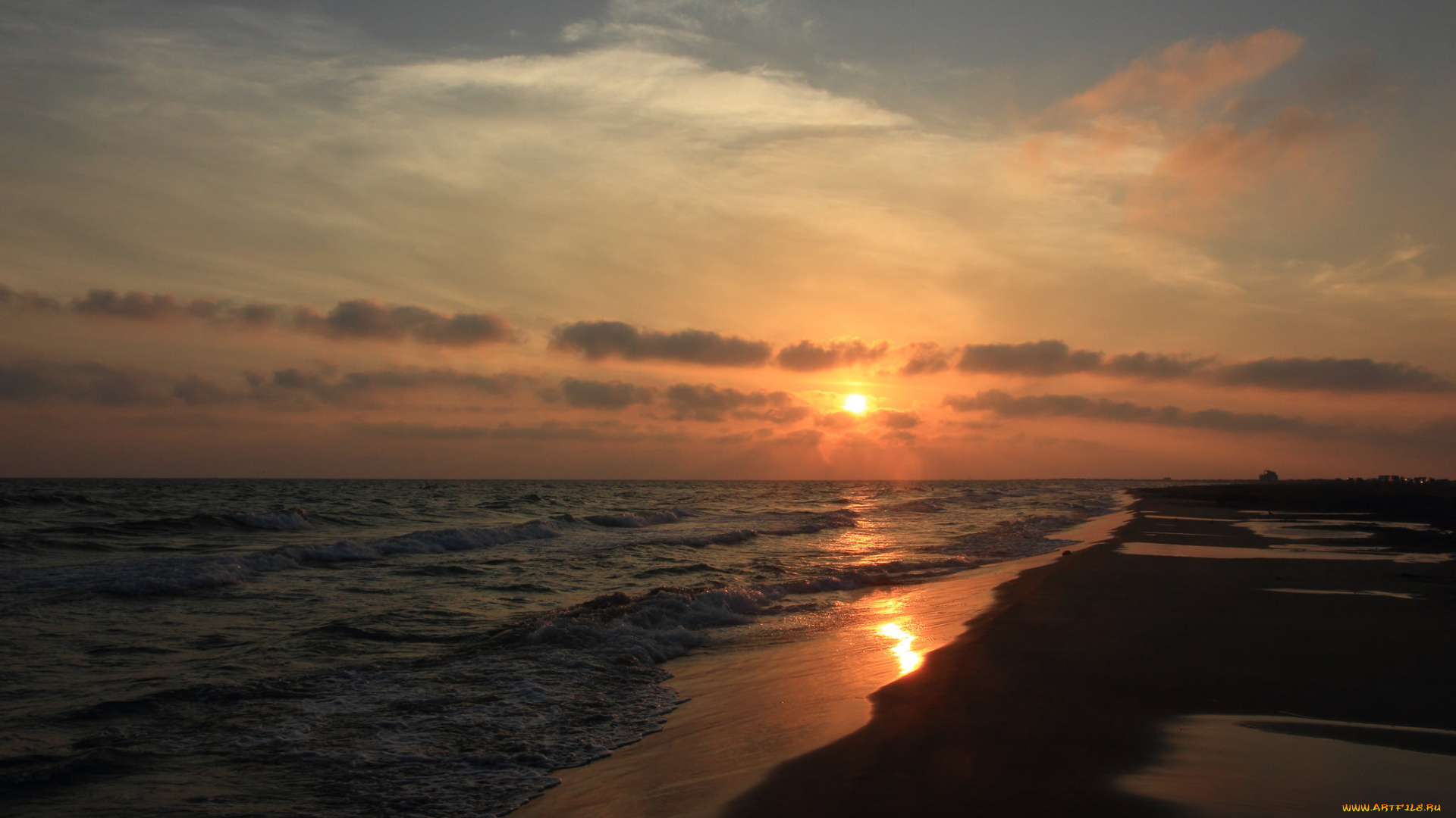 природа, восходы, закаты, река, лес