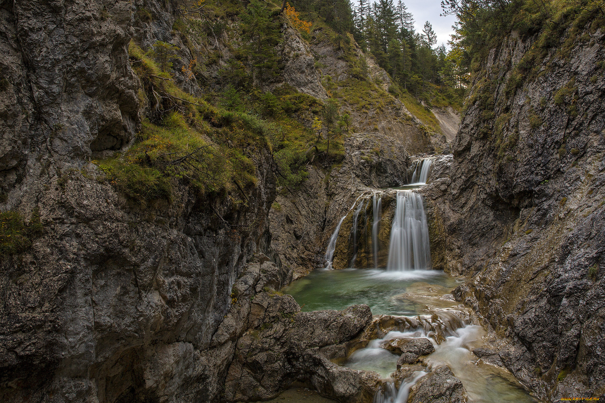 природа, водопады, простор