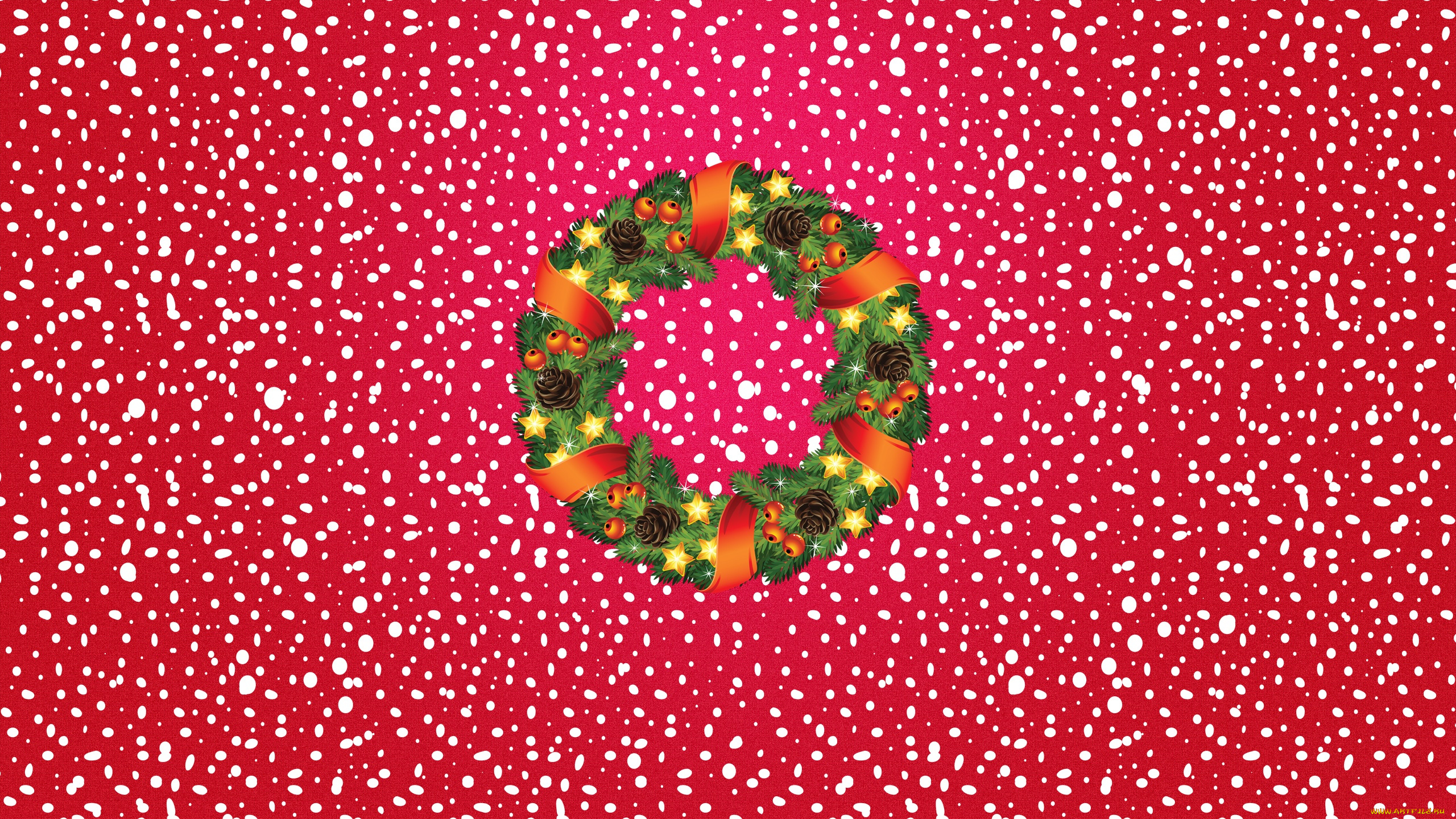 праздничные, векторная, графика, , новый, год, фон, новый, год, настроение, праздник, рождество, снег, венок, минимализм, зима