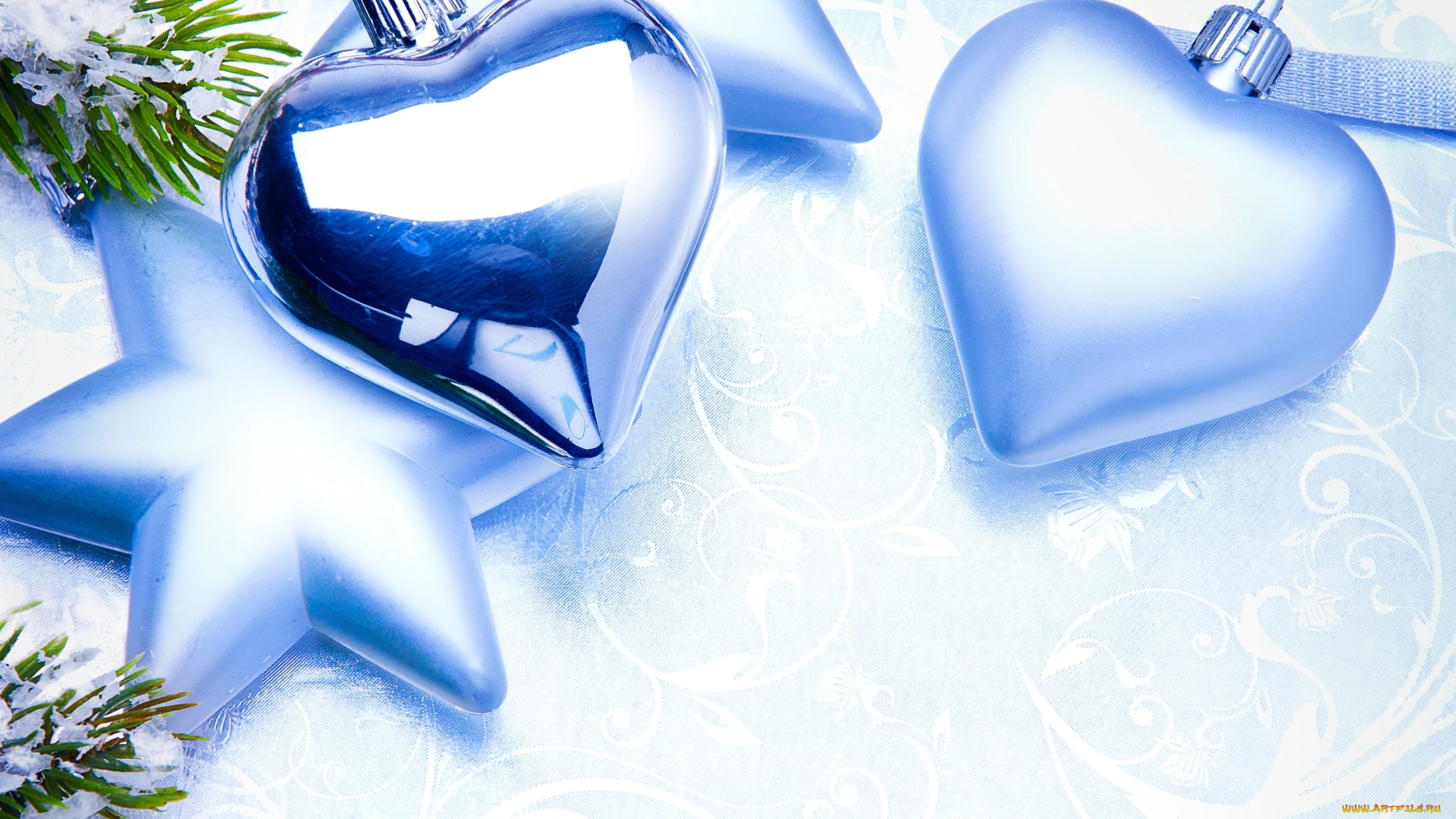 календари, праздники, , салюты, звезда, сердце, игрушка, ветка