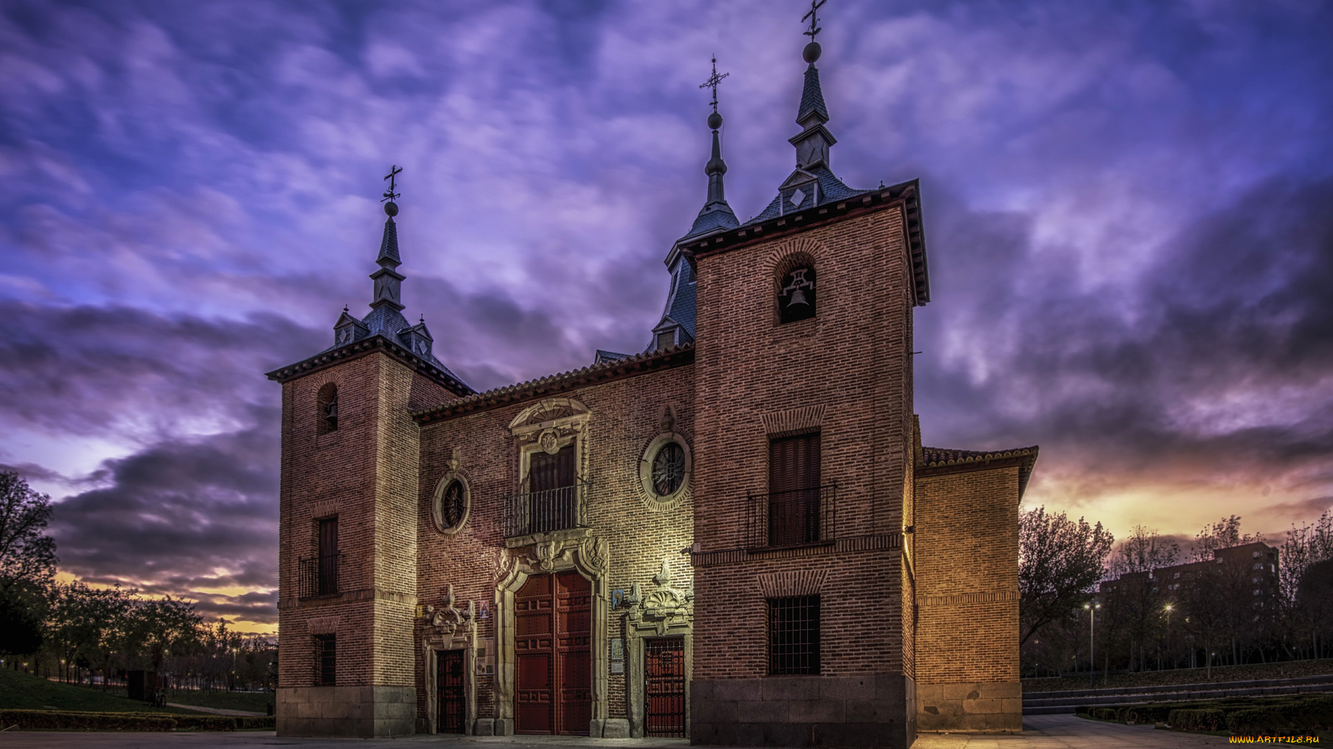 города, -, исторические, , архитектурные, памятники, испания, архитектура, здание, мадрид, церковь