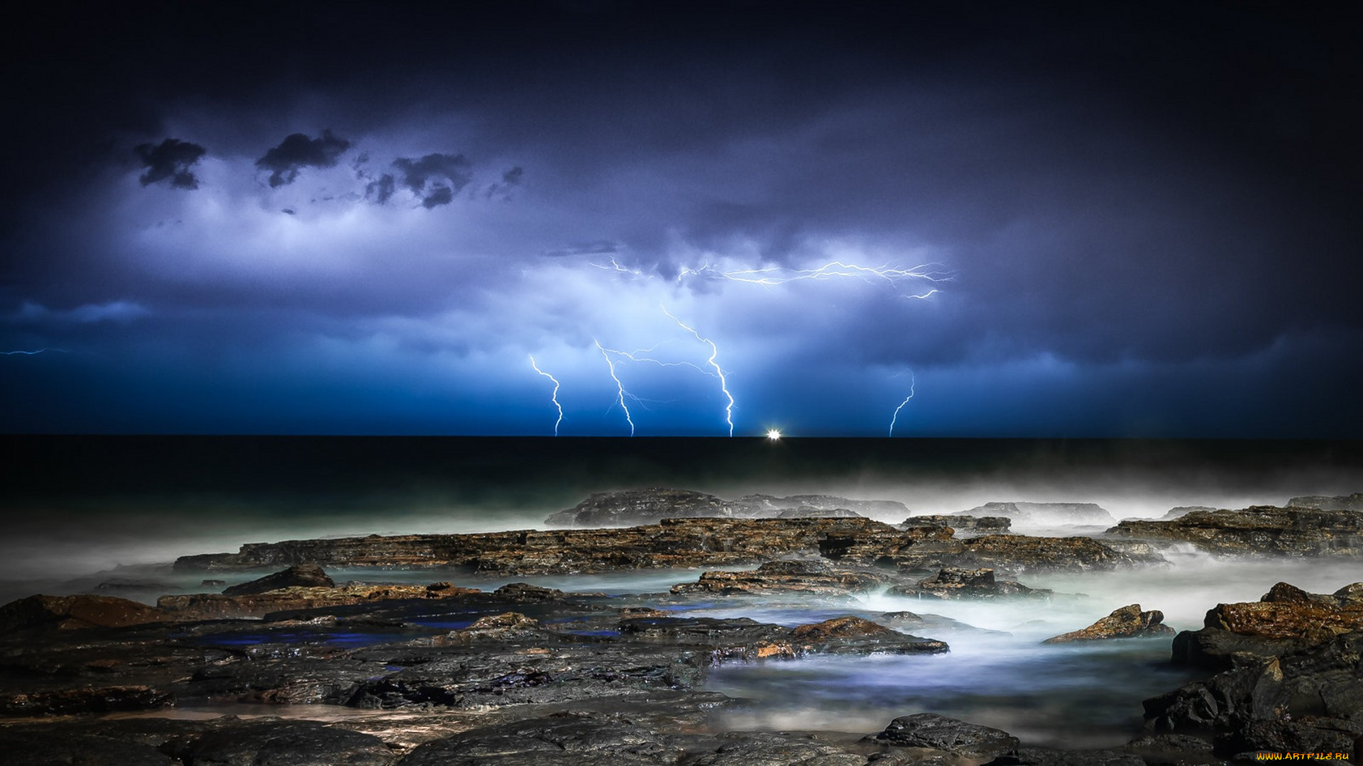 природа, молния, , гроза, простор