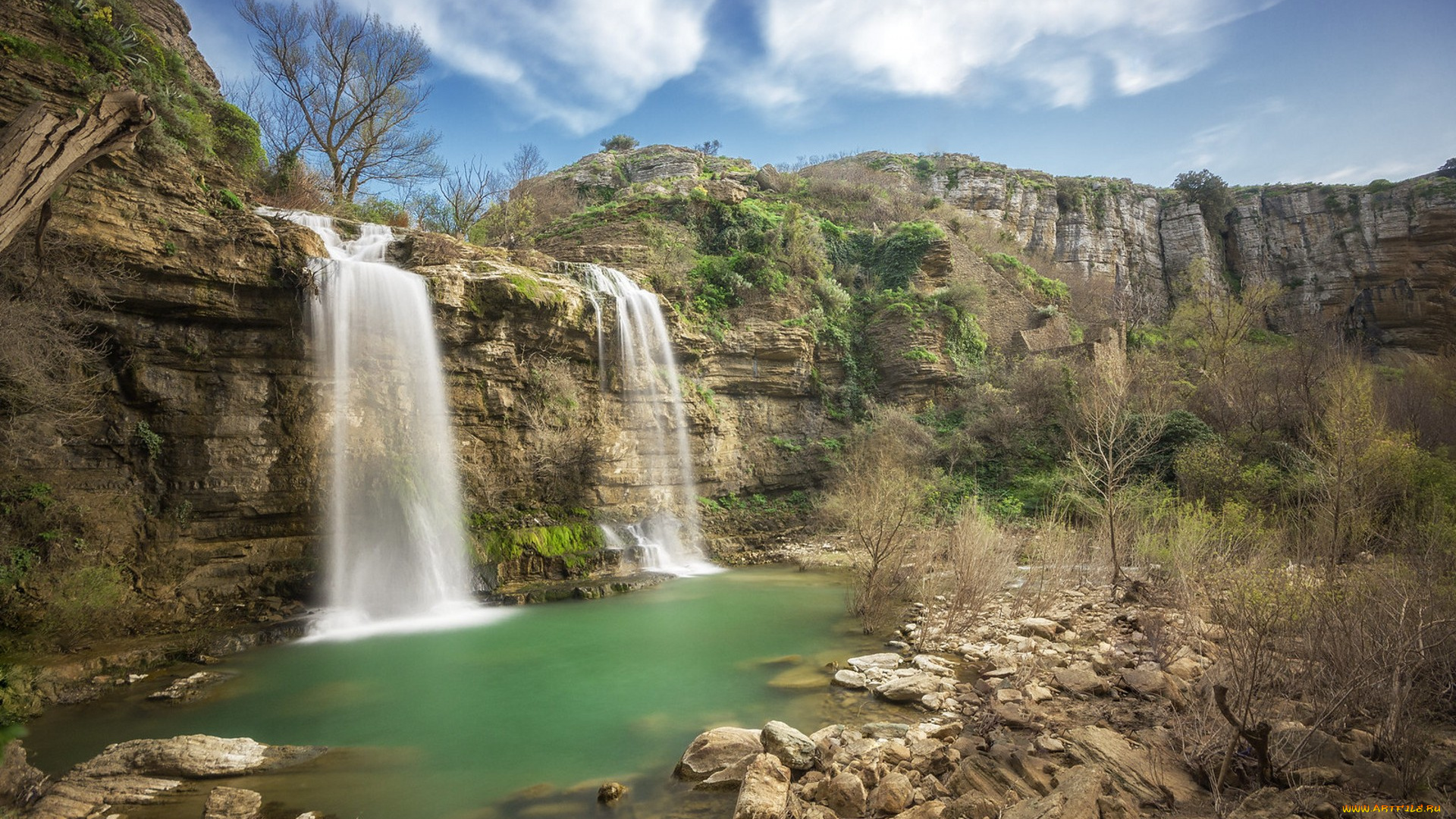 природа, водопады, простор