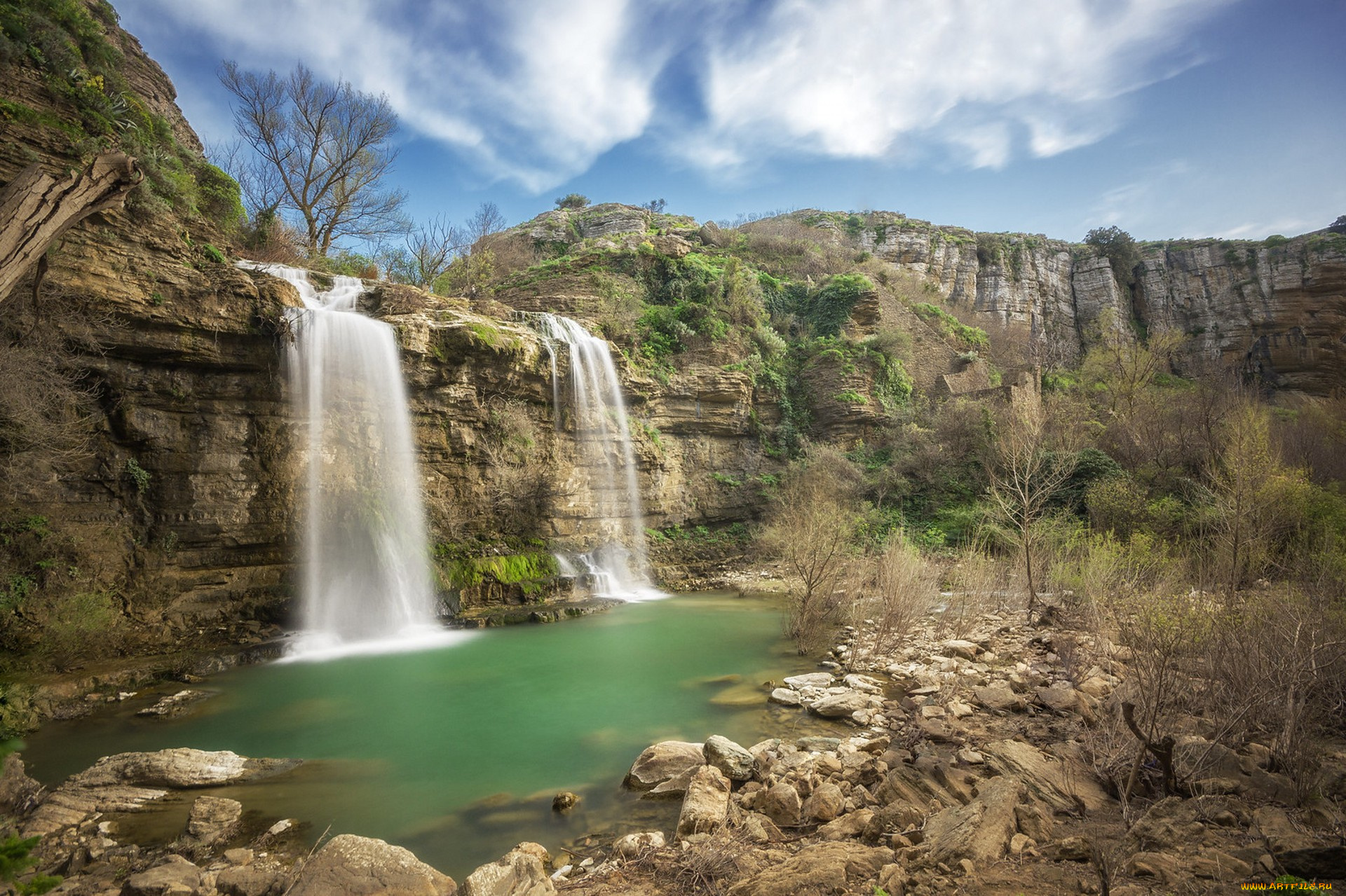 природа, водопады, простор