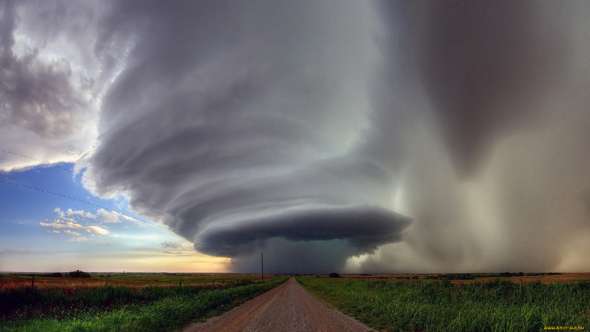 природа, стихия, торнадо, буря, небо, горизонт, ветер, ураган, бедствие, облака, непогода, дождь, ливень, чёрные