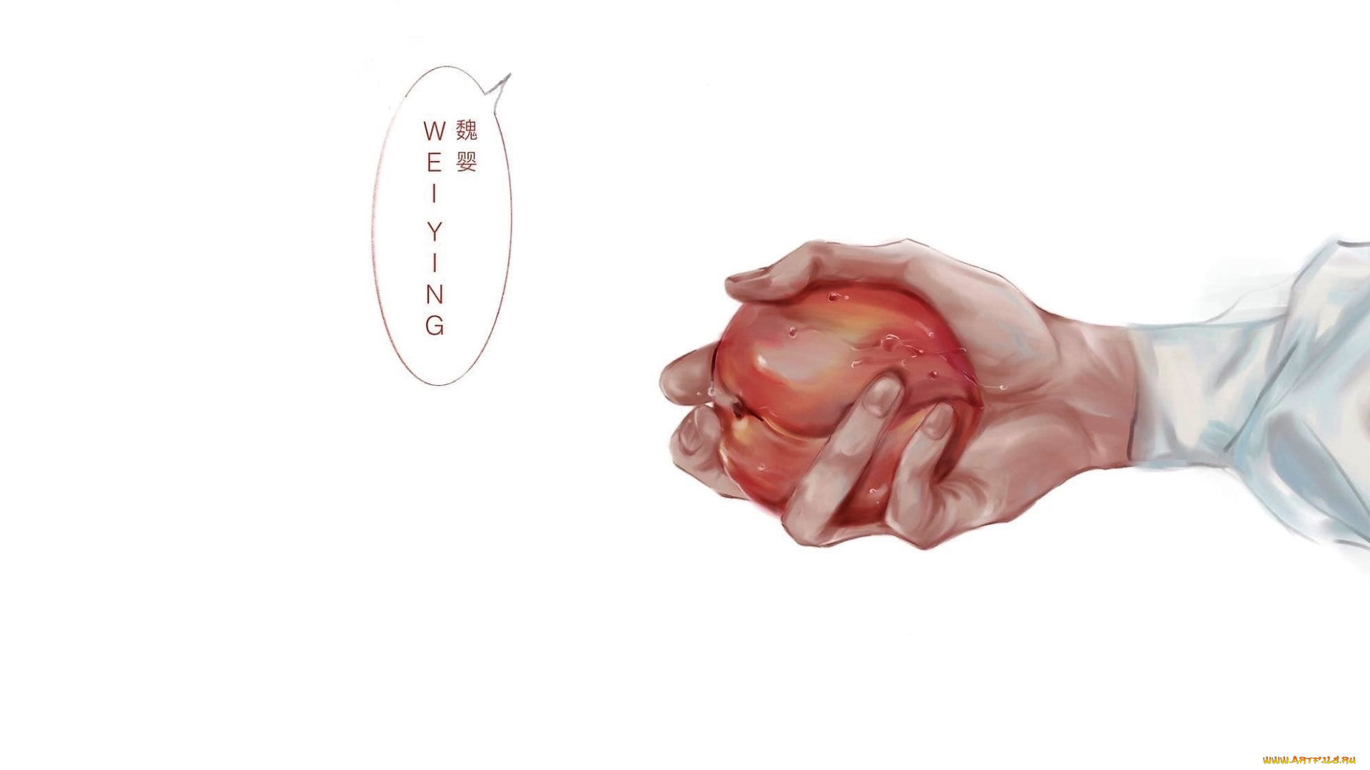 аниме, mo, dao, zu, shi, лань, ванцзы, рука, персик