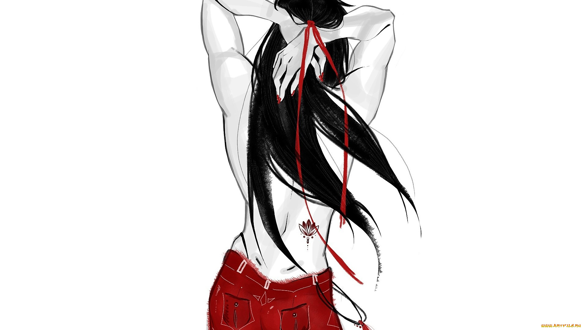 аниме, mo, dao, zu, shi, вэй, усянь, лента, тату, джинсы