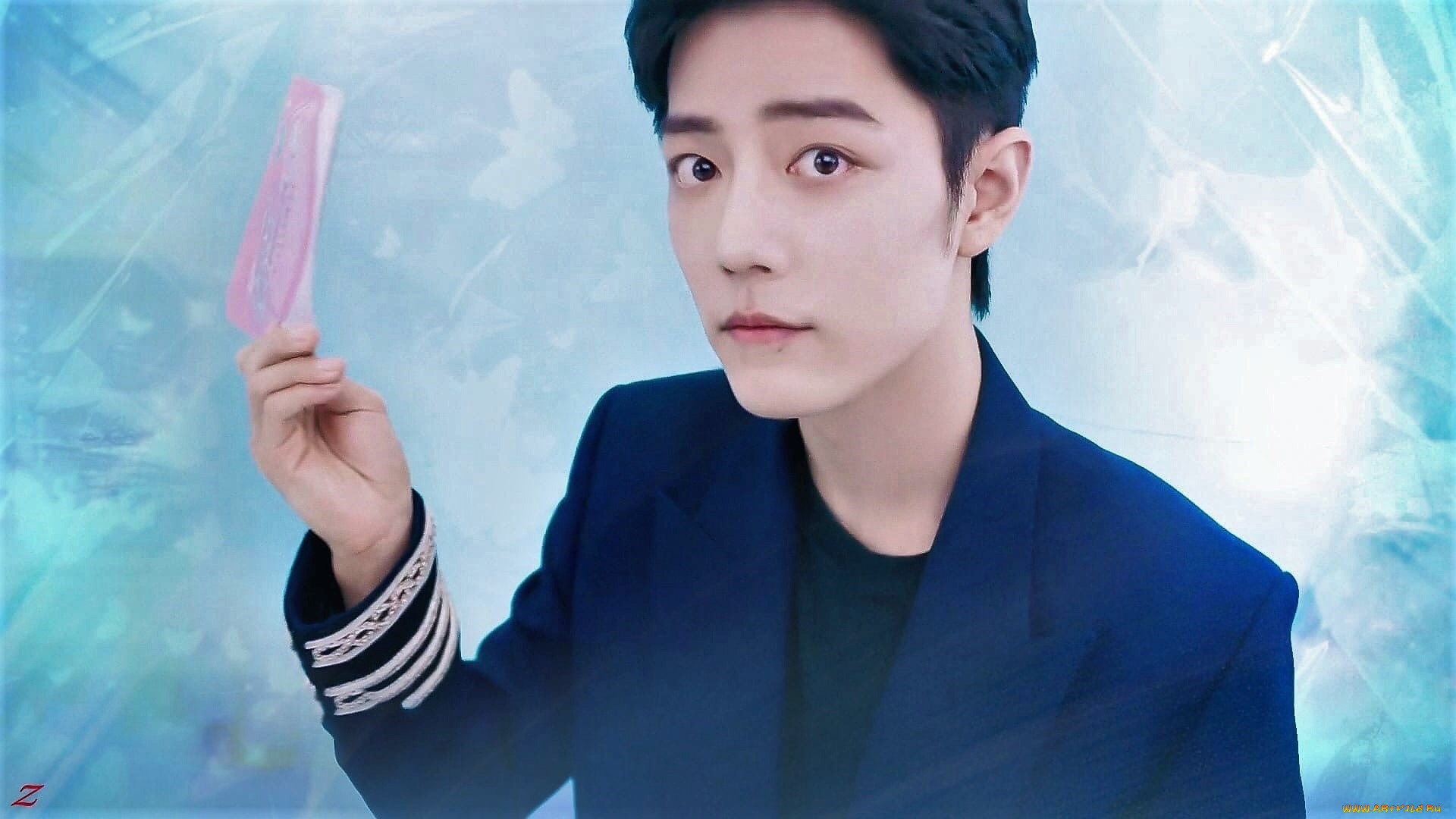 мужчины, xiao, zhan, актер, пиджак, пакетик