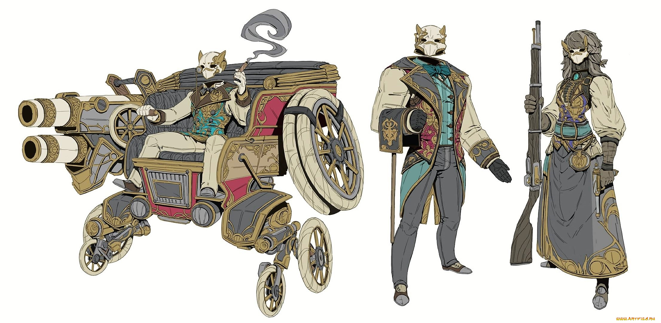 аниме, оружие, , техника, , технологии, существа, повозка