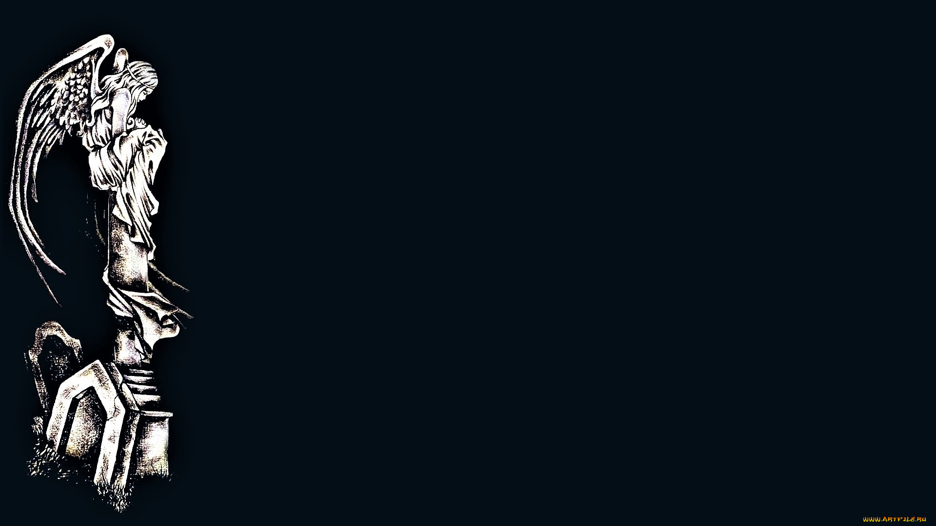 фэнтези, ангелы, ангел, статуя, могилы