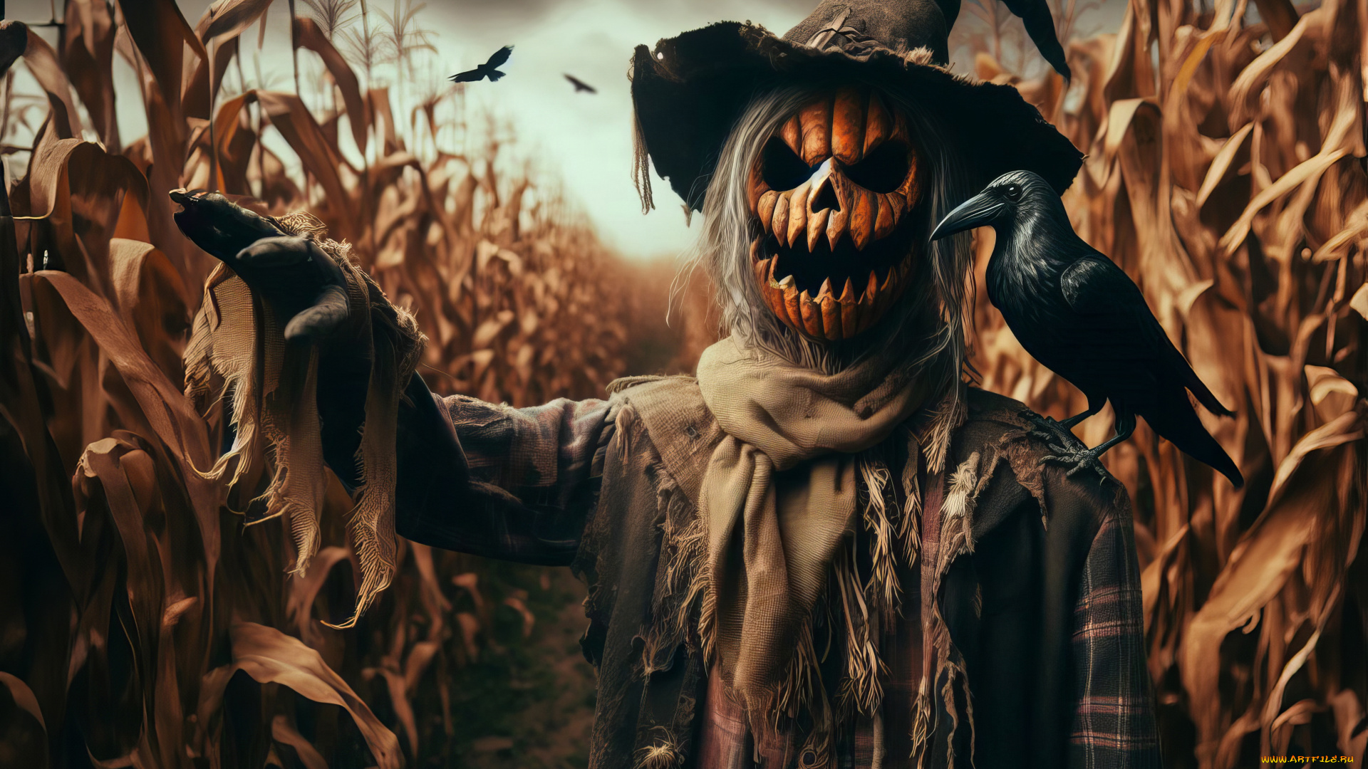 праздничные, хэллоуин, пугало