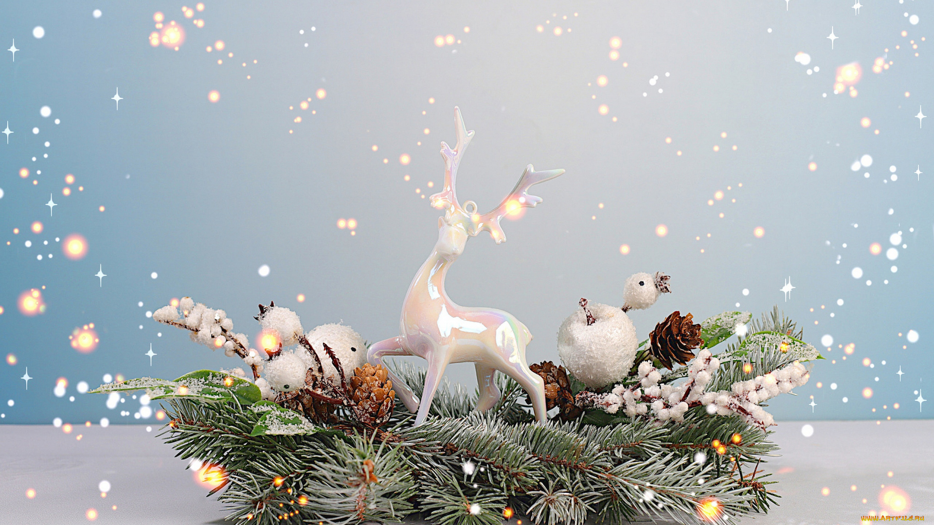 праздничные, украшения, новогодняя