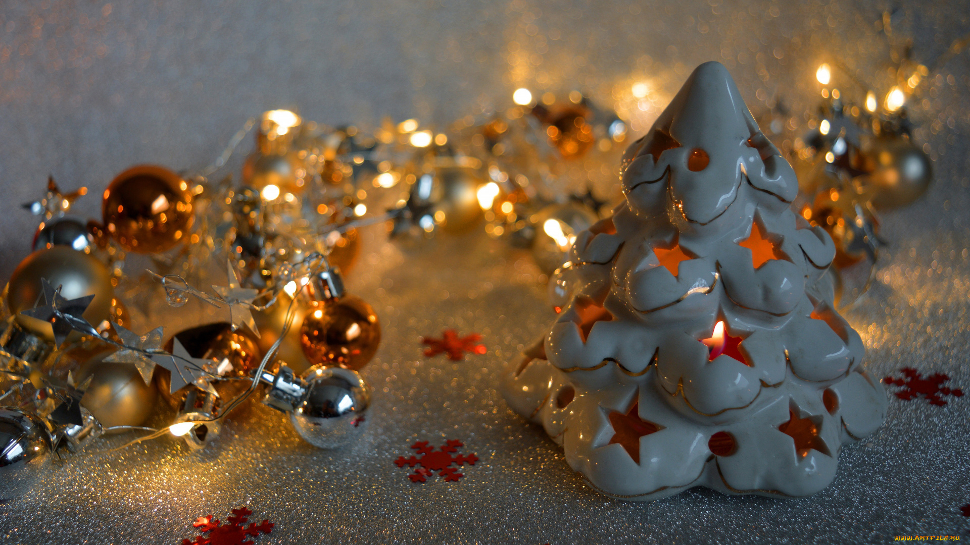 праздничные, украшения, новогодняя
