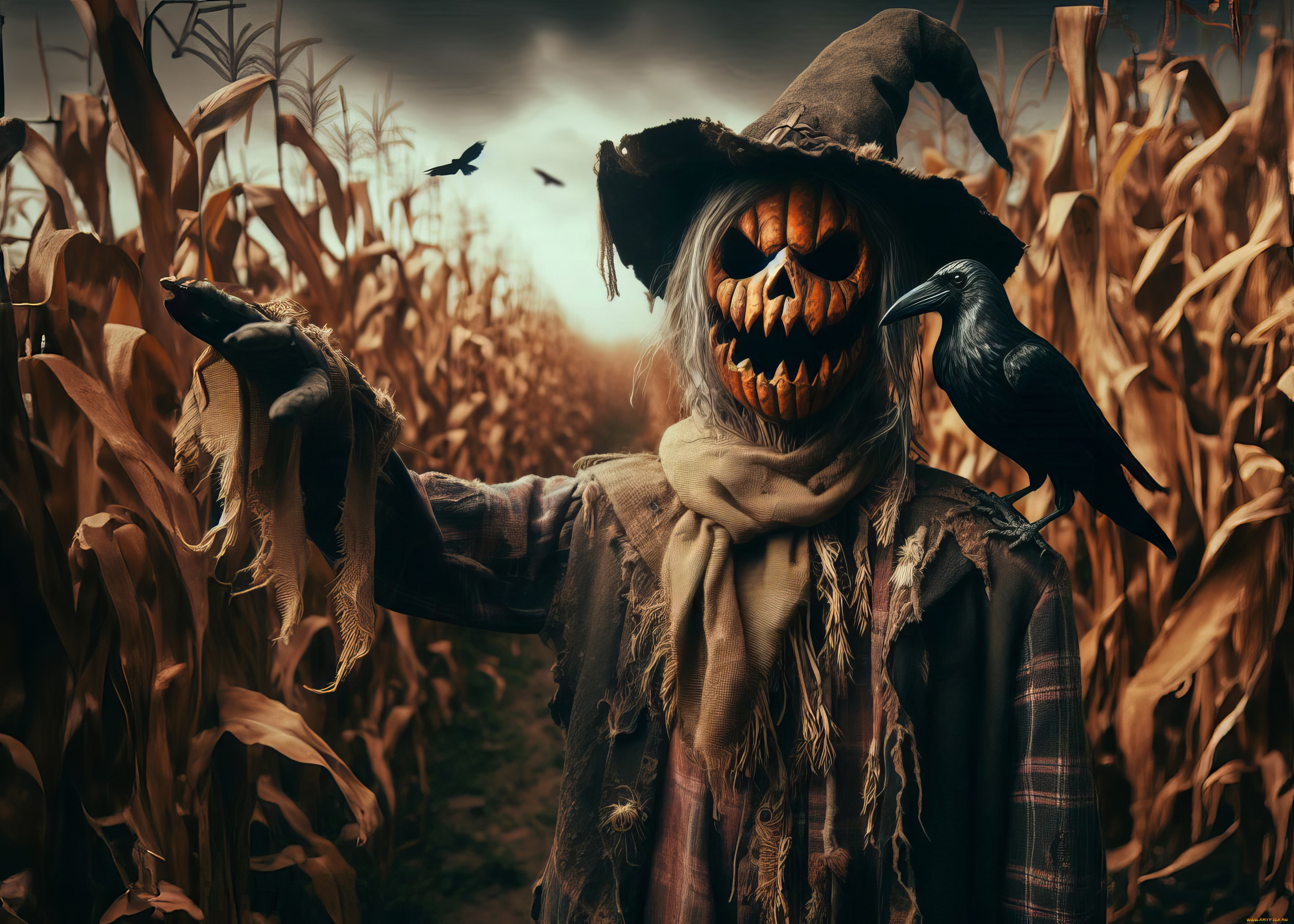 праздничные, хэллоуин, пугало