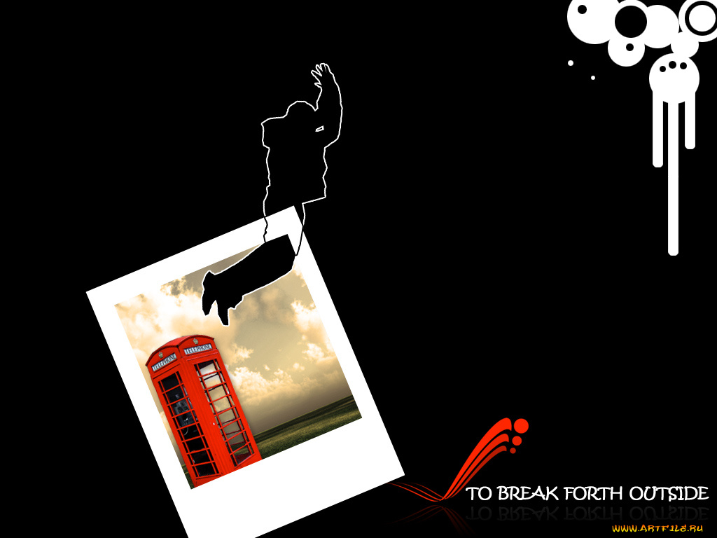 вырваться, наружу, векторная, графика