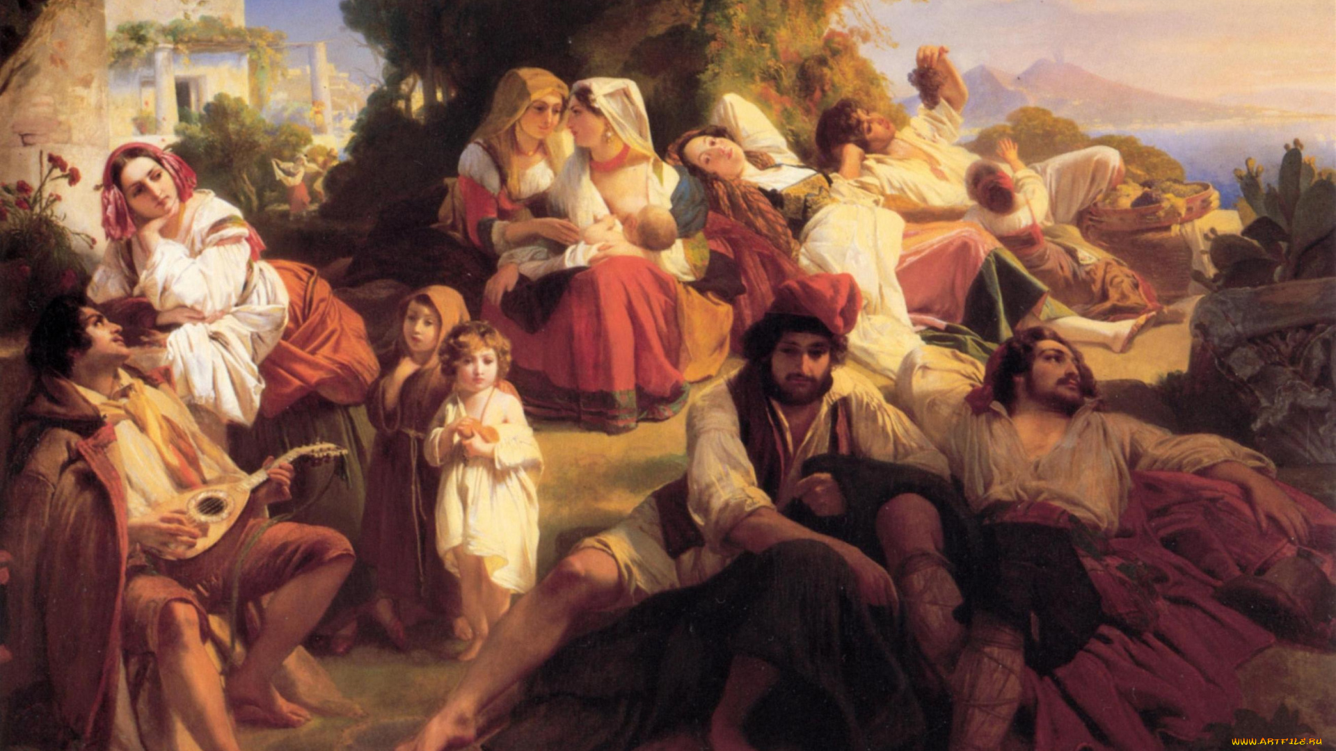 winterhalt, fx, il, dolce, far, niente, big, рисованные, живопись