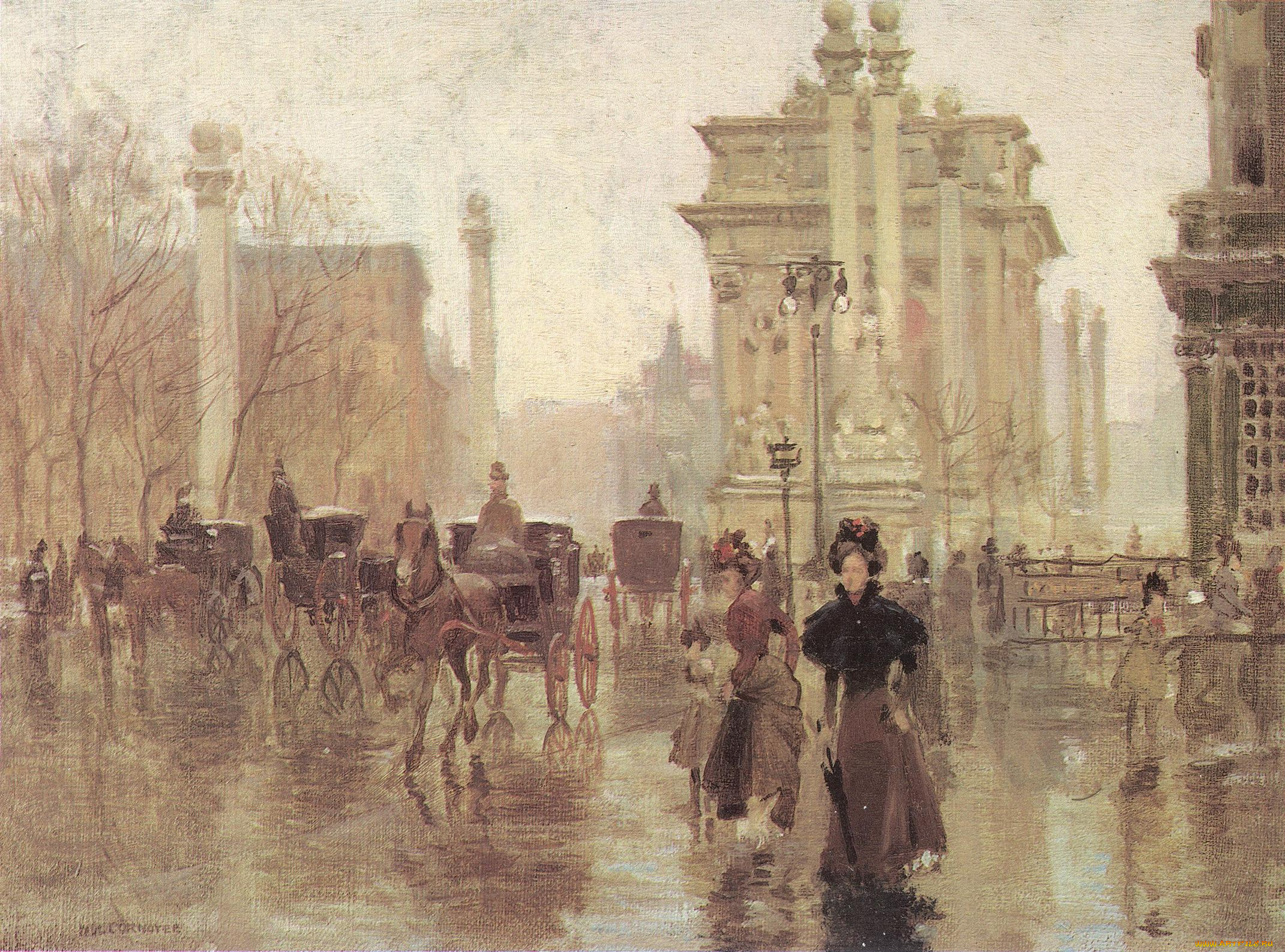 cornoyer, paul, dewey, arch, рисованные, живопись