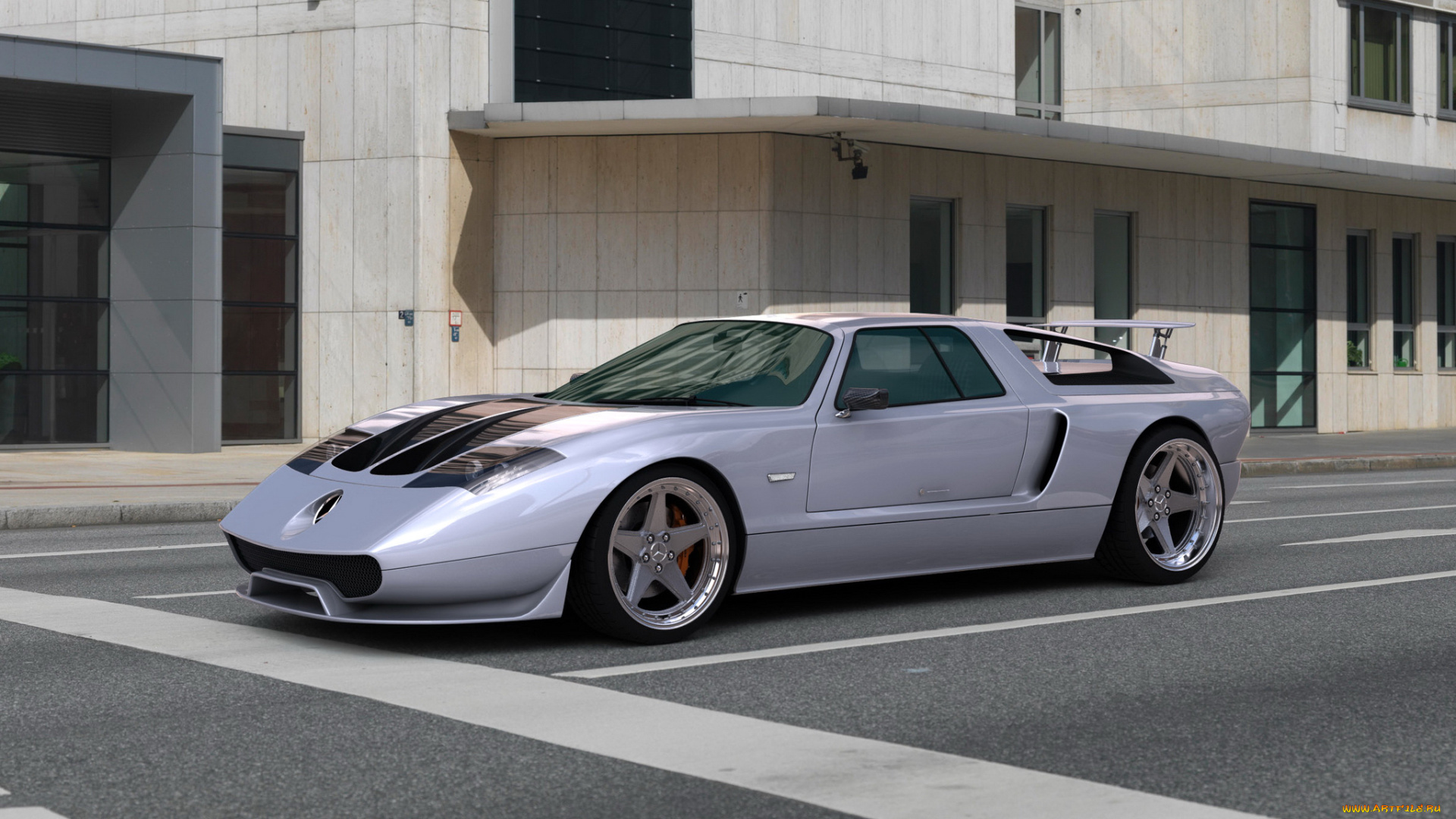 gwa, mercedes, benz, ciento, once, автомобили, 3д, gullwing, doors