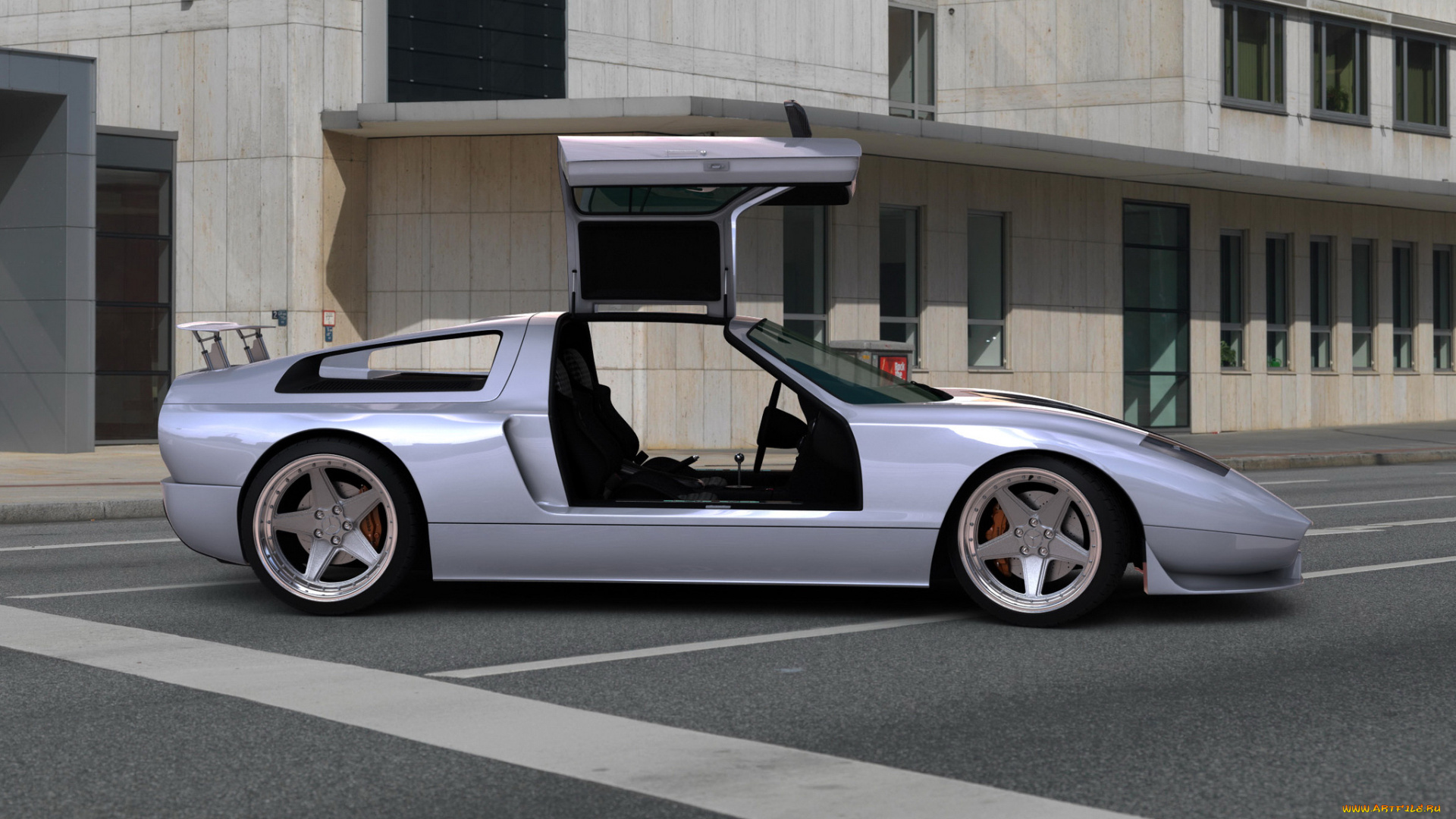 gwa, mercedes, benz, ciento, once, автомобили, 3д, gullwing, doors