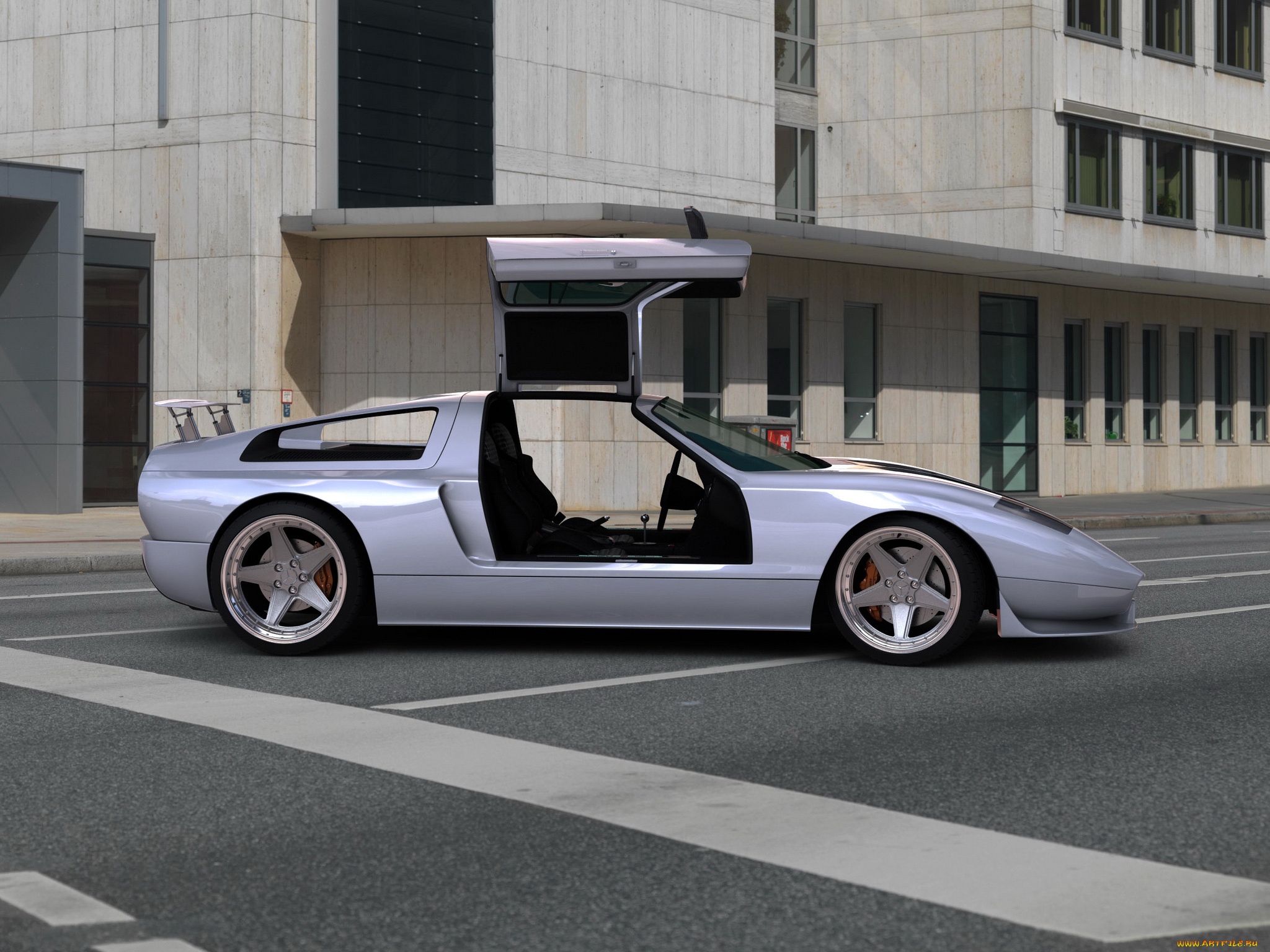 gwa, mercedes, benz, ciento, once, автомобили, 3д, gullwing, doors