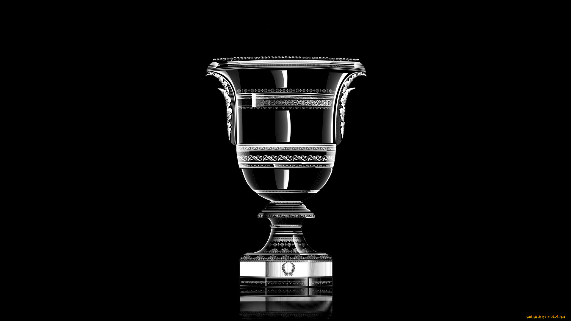3д, графика, другое, тёмный, кубок, фон
