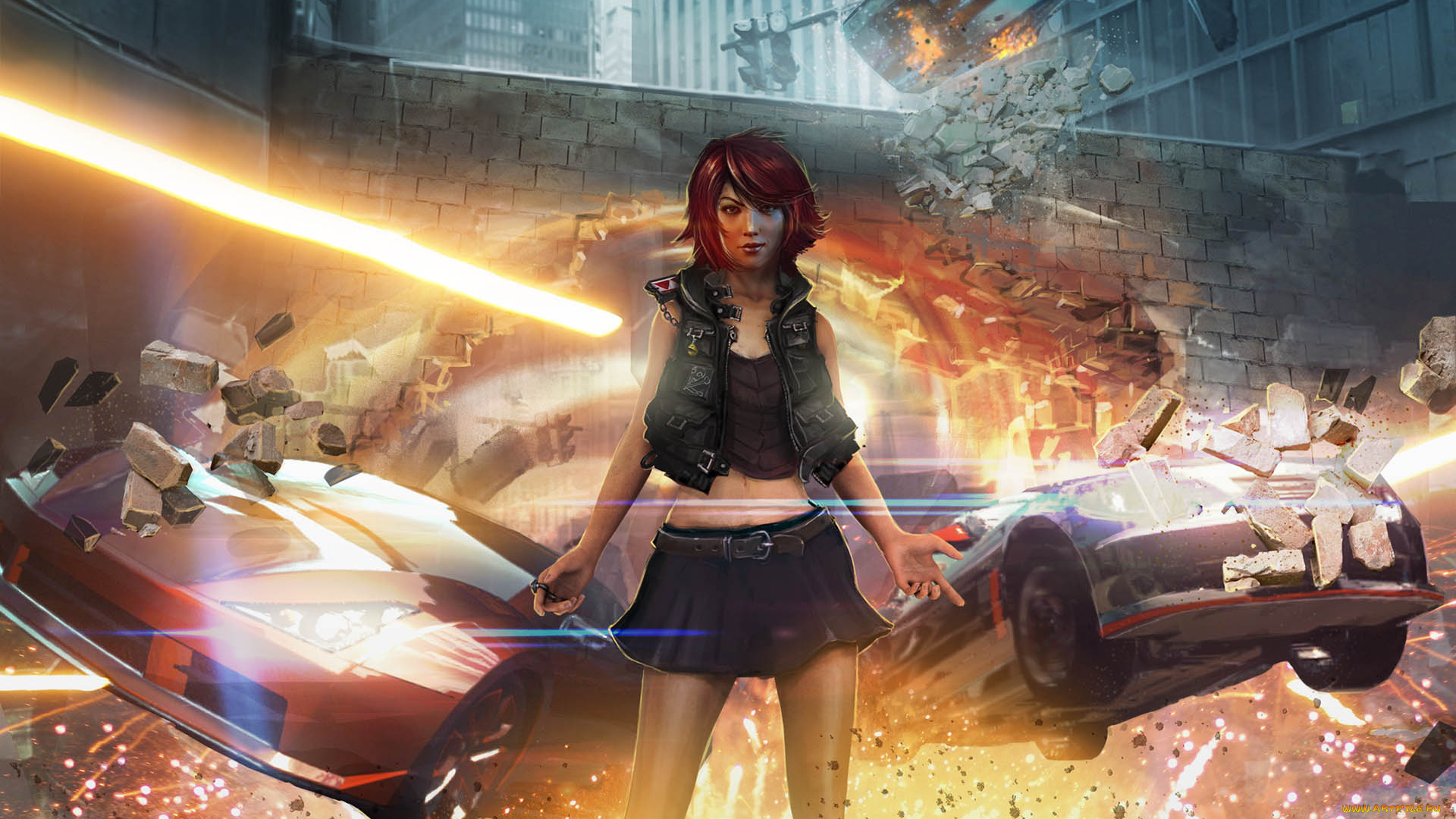 ridge, racer, unbounded, видео, игры, девушка