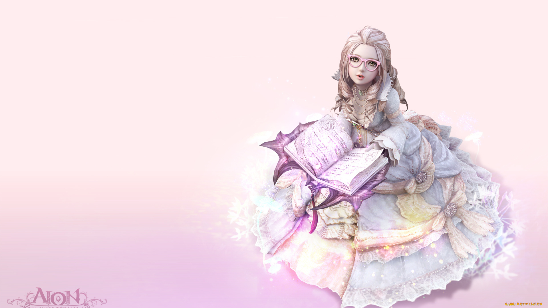 видео, игры, aion, the, tower, of, eternity, розовый, девушка