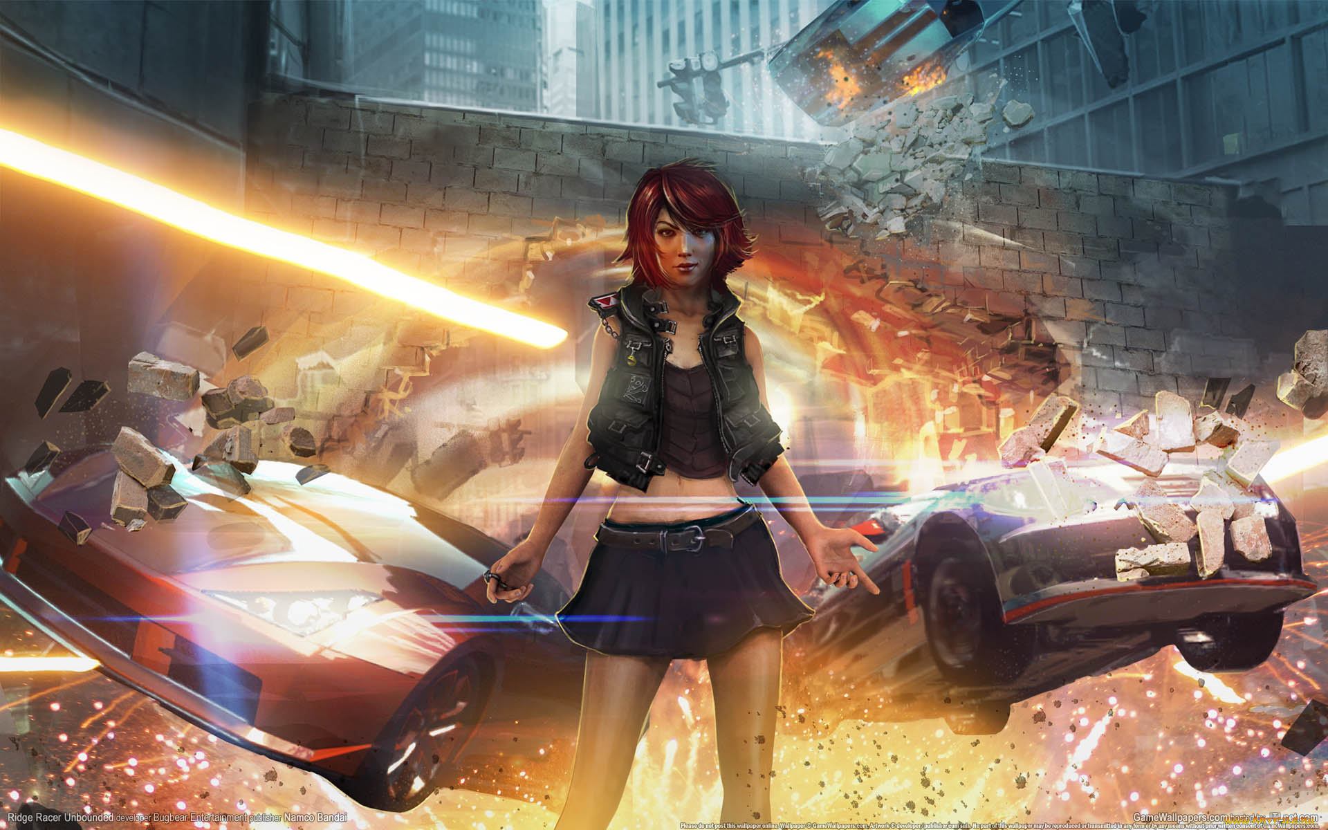 ridge, racer, unbounded, видео, игры, девушка