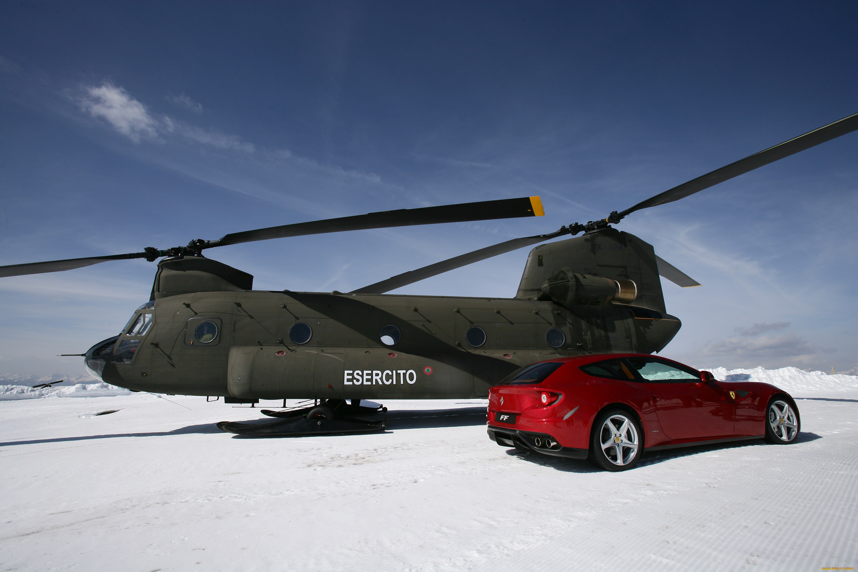 ferrari, ff, автомобили, boeing, ch-47, chinook