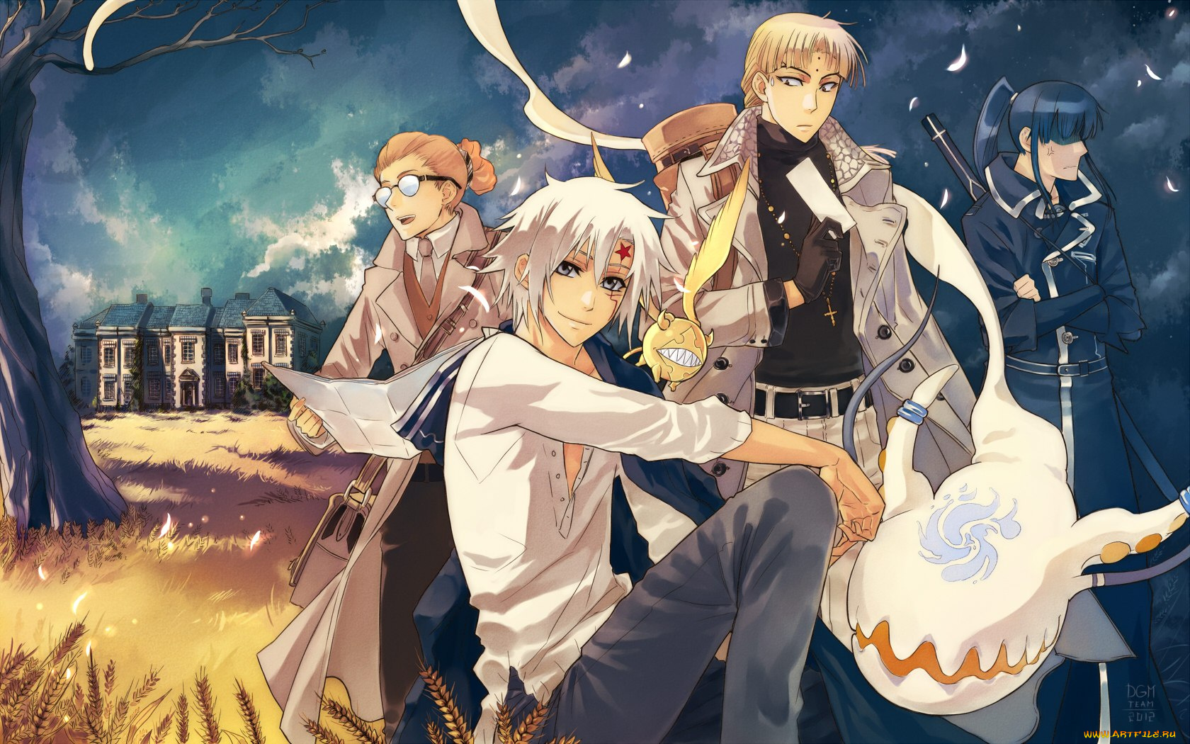 аниме, gray, man, timcanpy, d, gray-man, allen, walker, kanda, yuu, howard, link, johnny, gill