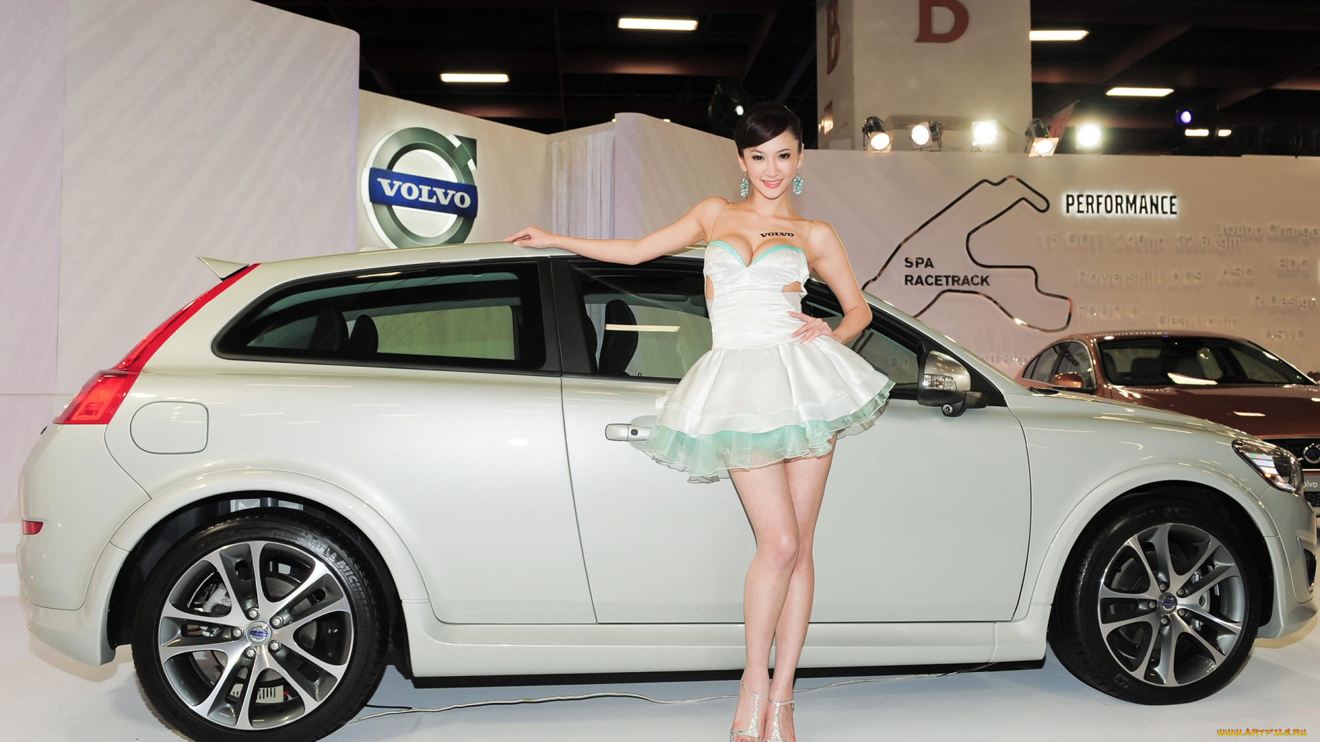 автомобили, авто, девушками, азиатка, автомобиль, volvo, девушка