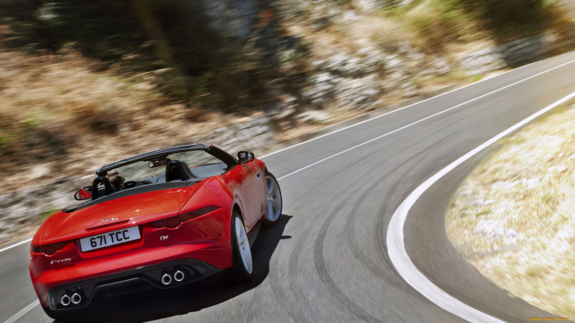 автомобили, jaguar, f-type, roadster, 2014г