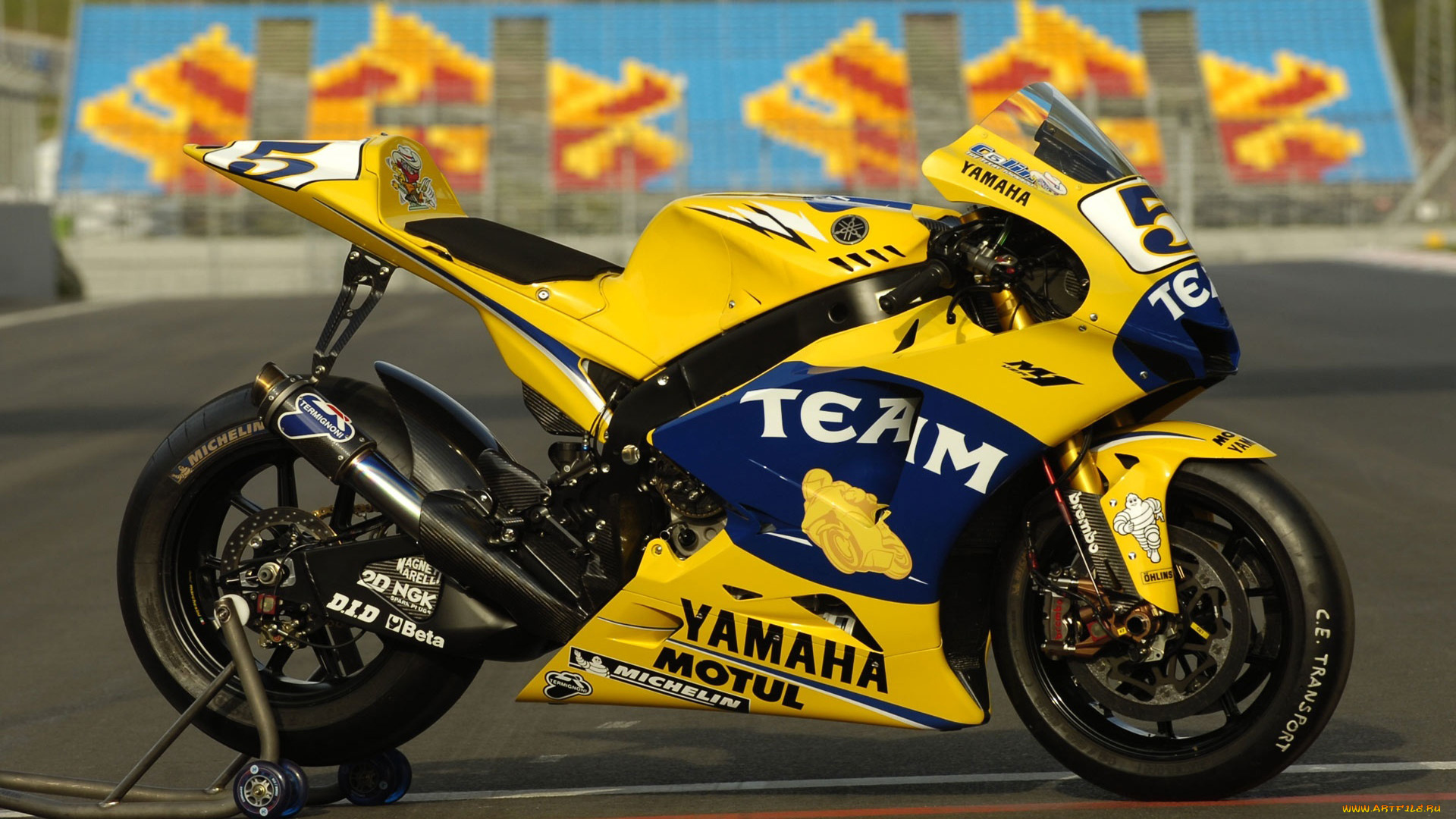 yamaha, yzr, m1, мотоциклы, желтый