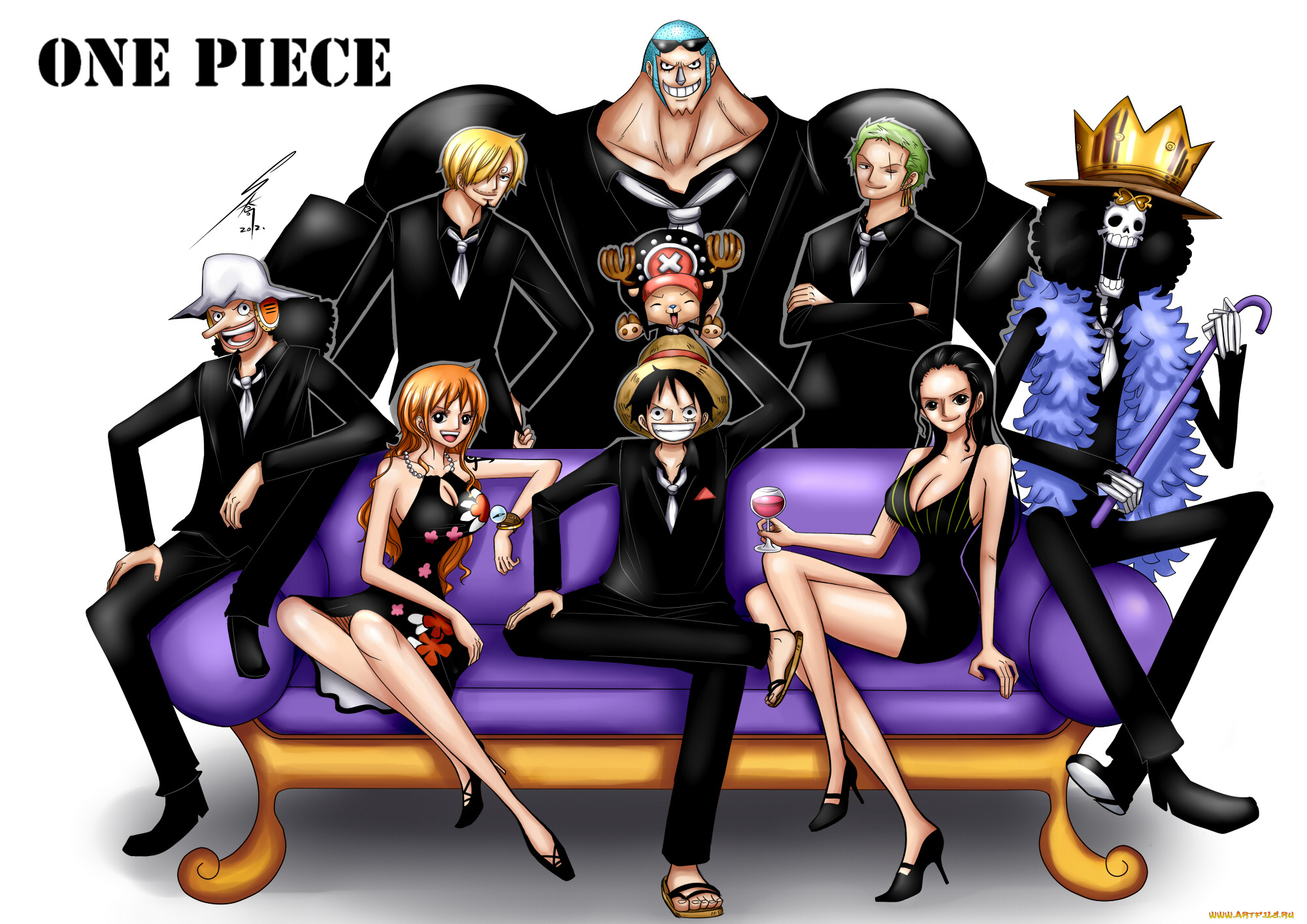 аниме, one, piece, nami, monkey, d, luffy, sanji, roronoa, zoro, usopp, chopper, nico, robin, franky, brook