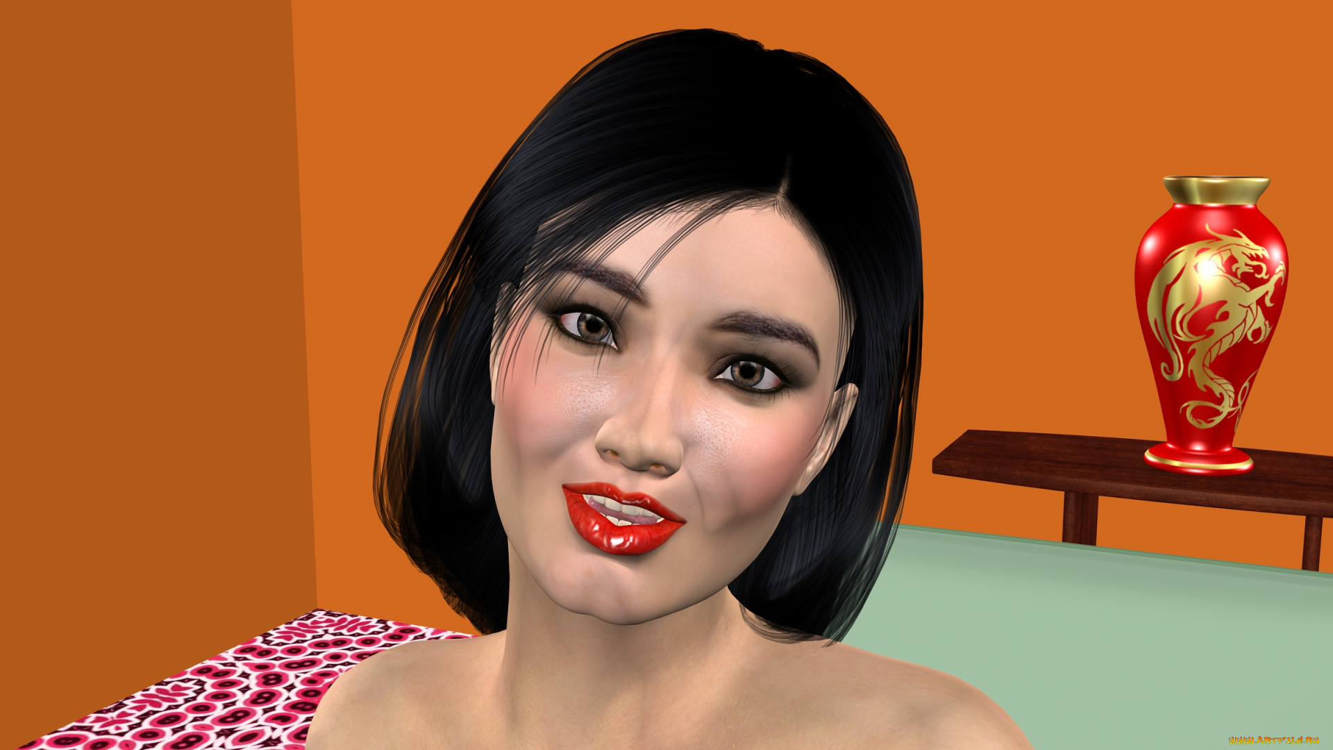 3д, графика, portraits, , портрет, девушка, лицо