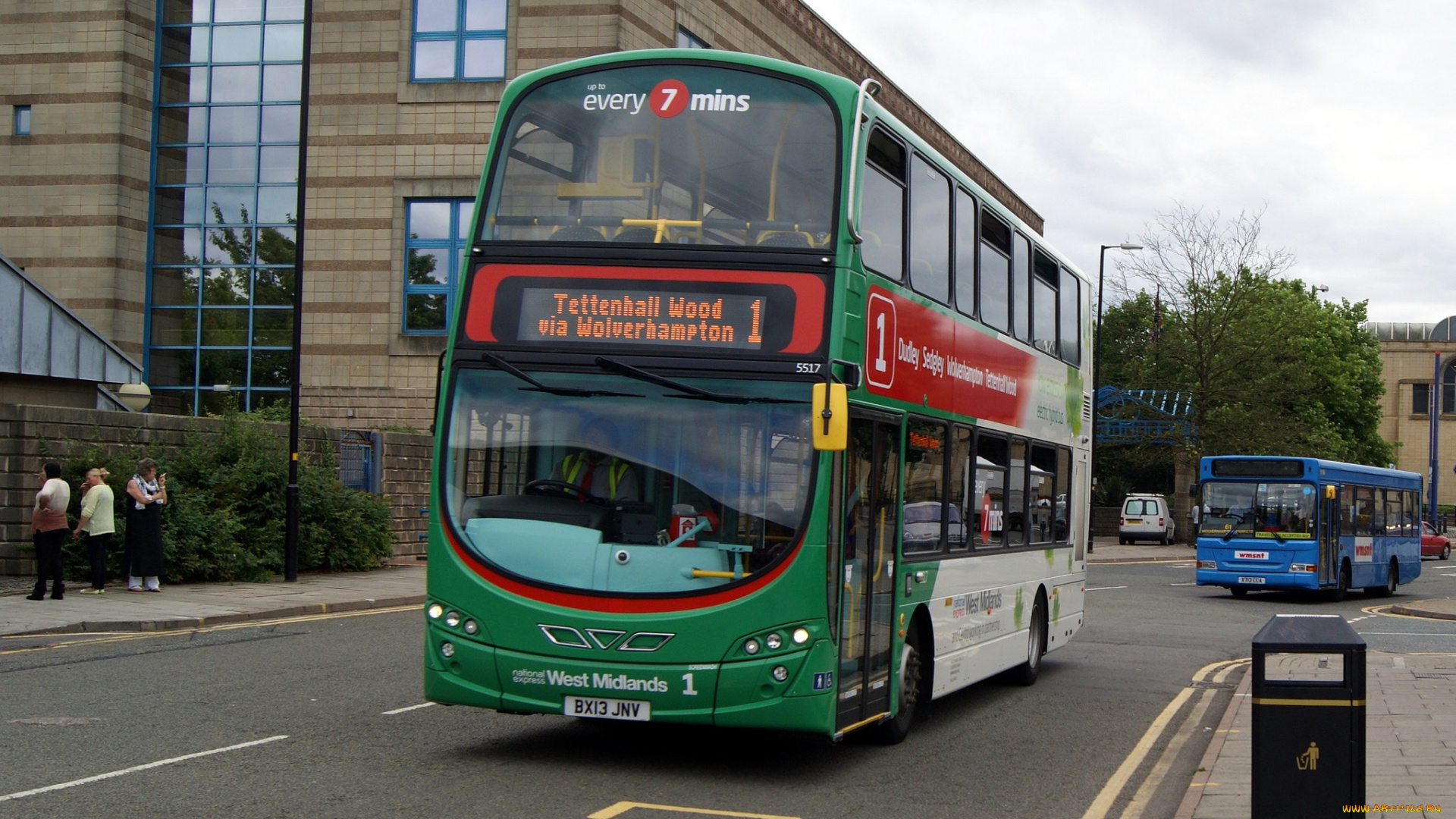 автомобили, автобусы, городской, автобус