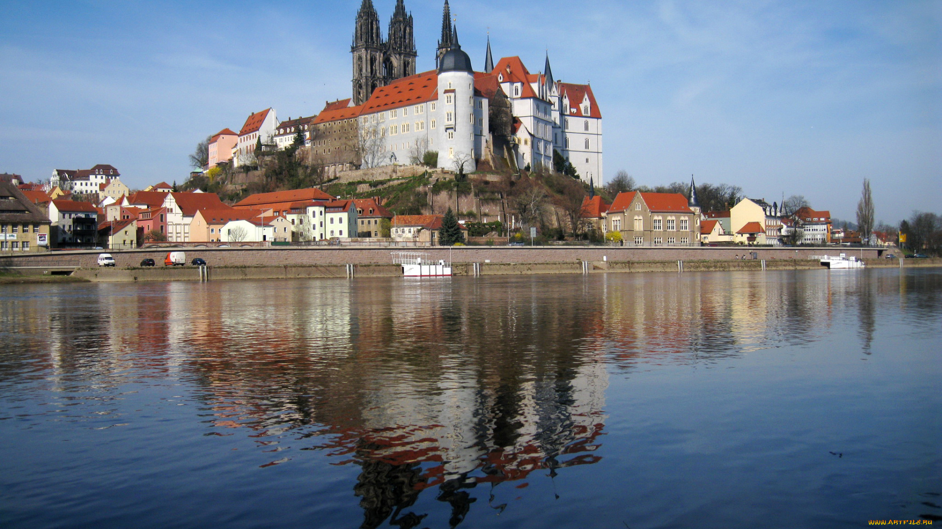 castle, albrechtsburg, , meissen, германия, города, -, дворцы, , замки, , крепости, meissen, castle, albrechtsburg, река, замок, германия