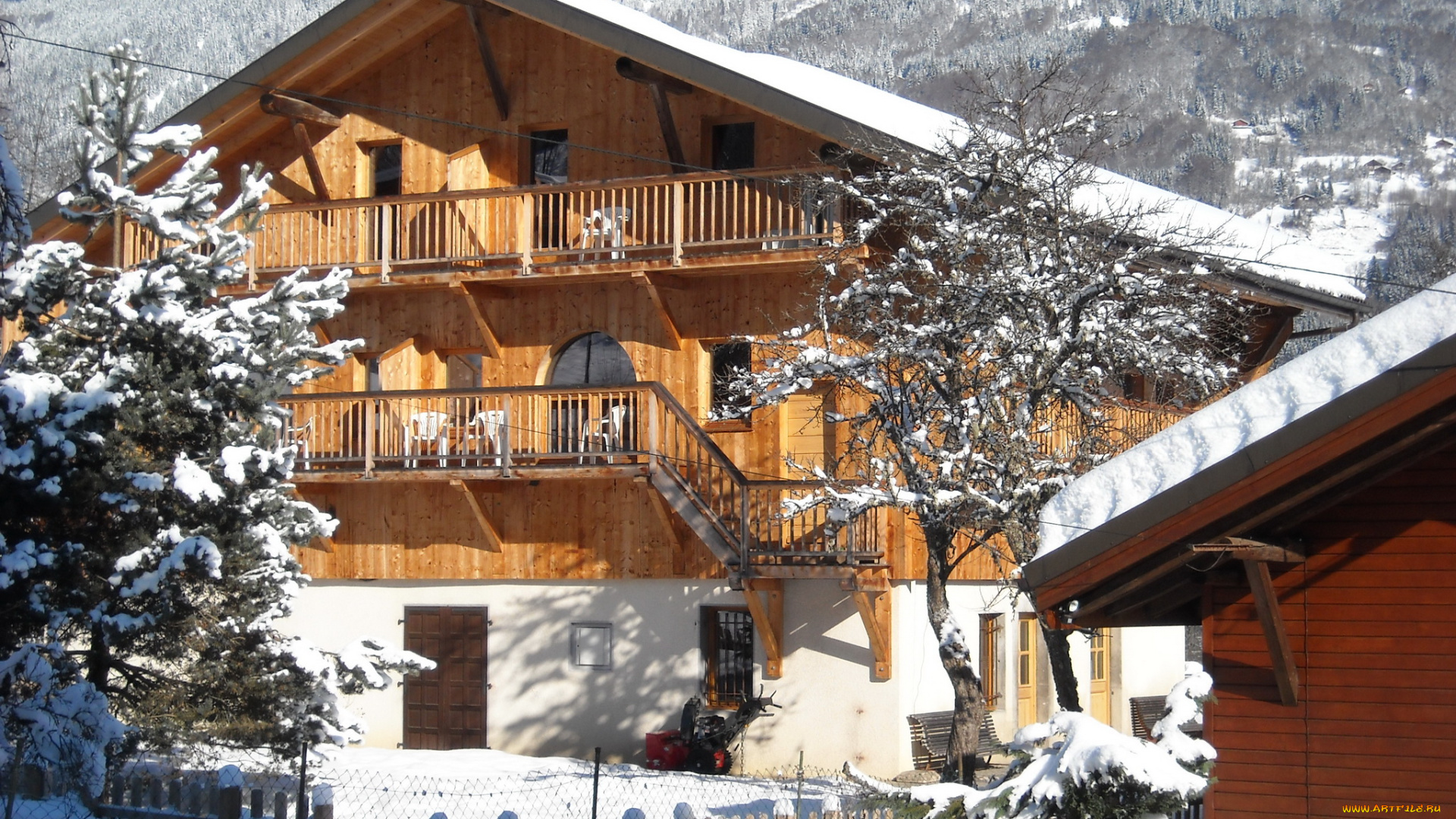 morillon, , france, города, -, здания, , дома, курорт, france, morillon, снег, зима, дома