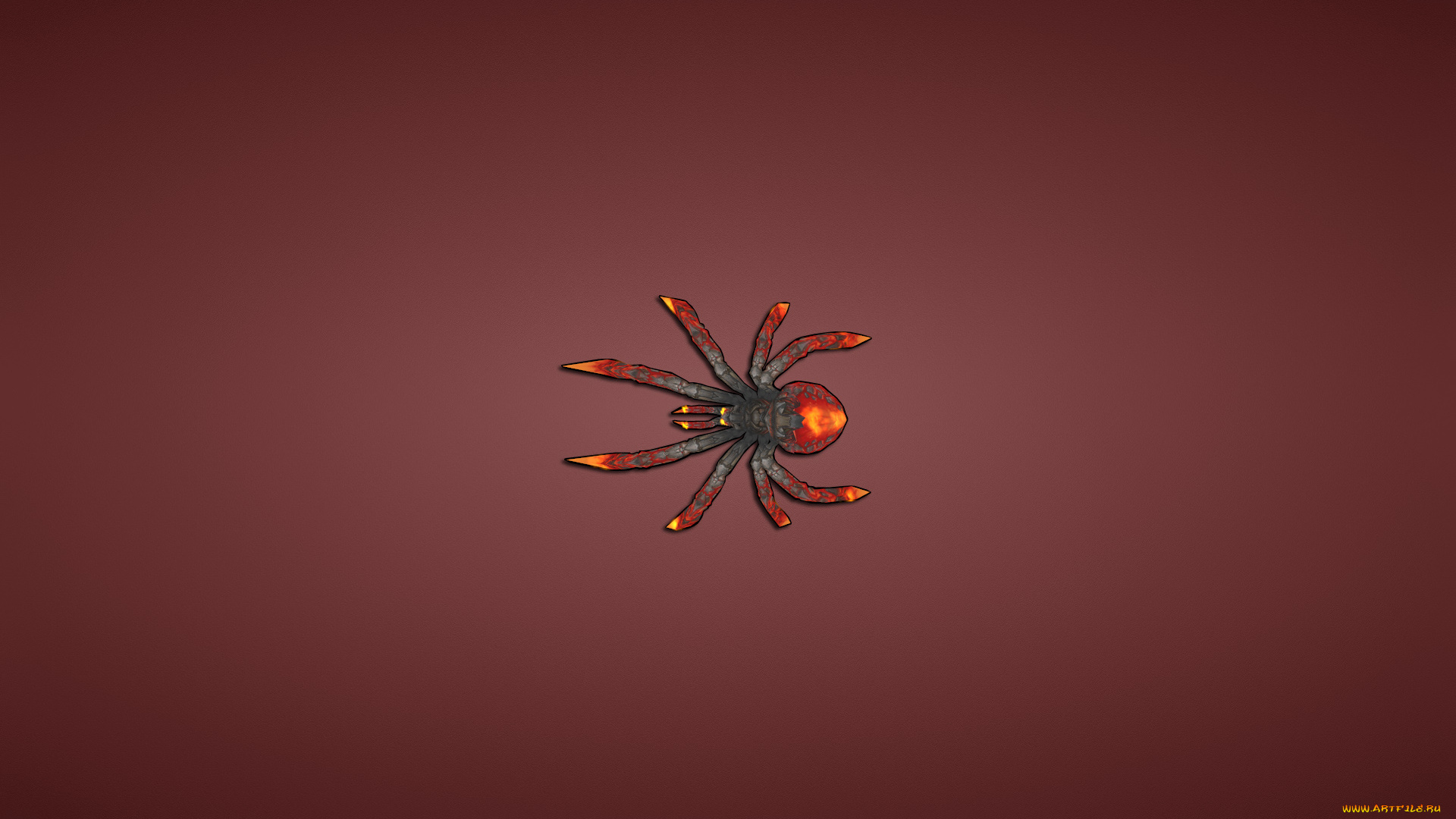 паук, рисованные, минимализм, spider, красный