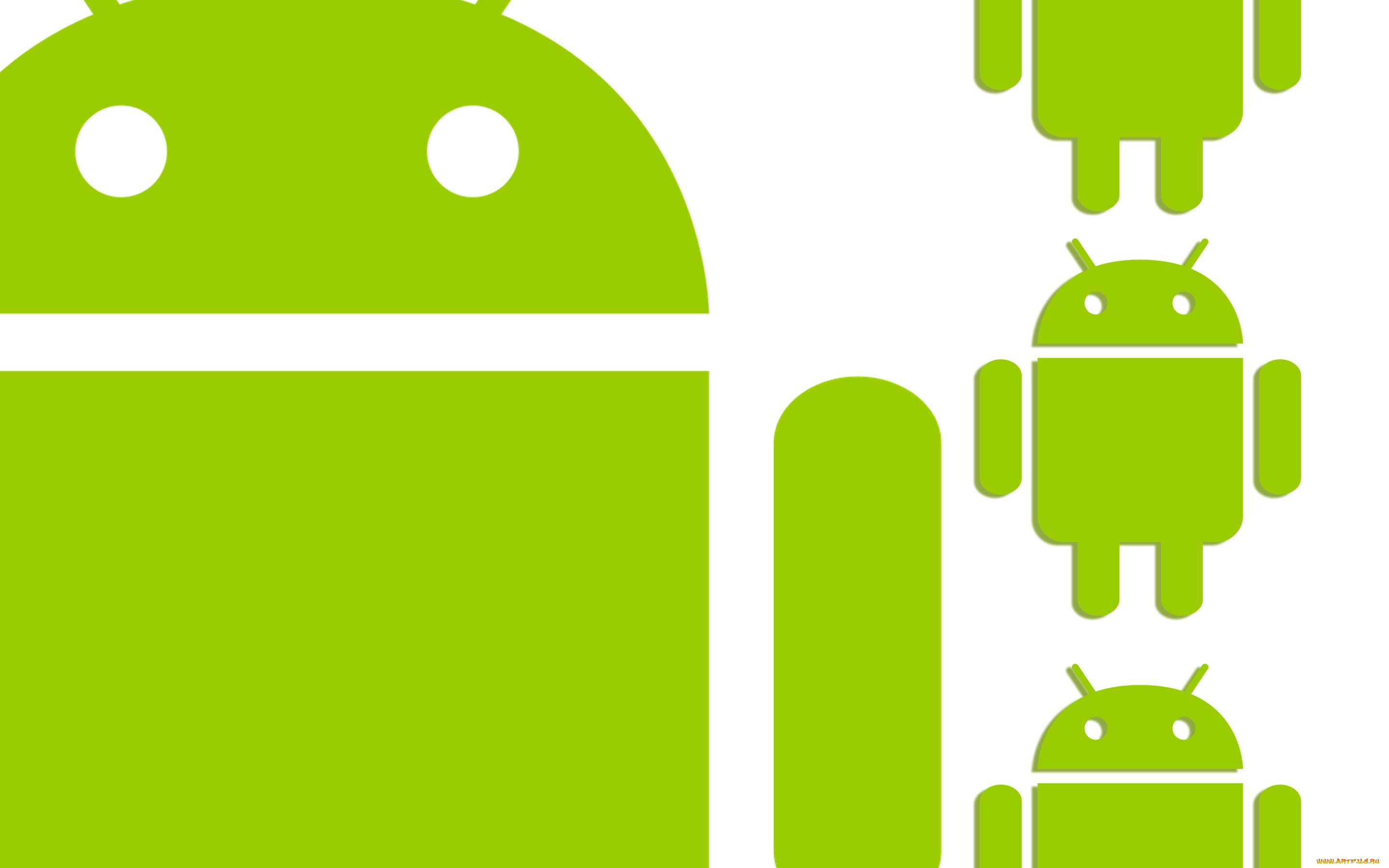 компьютеры, android, фон, логотип